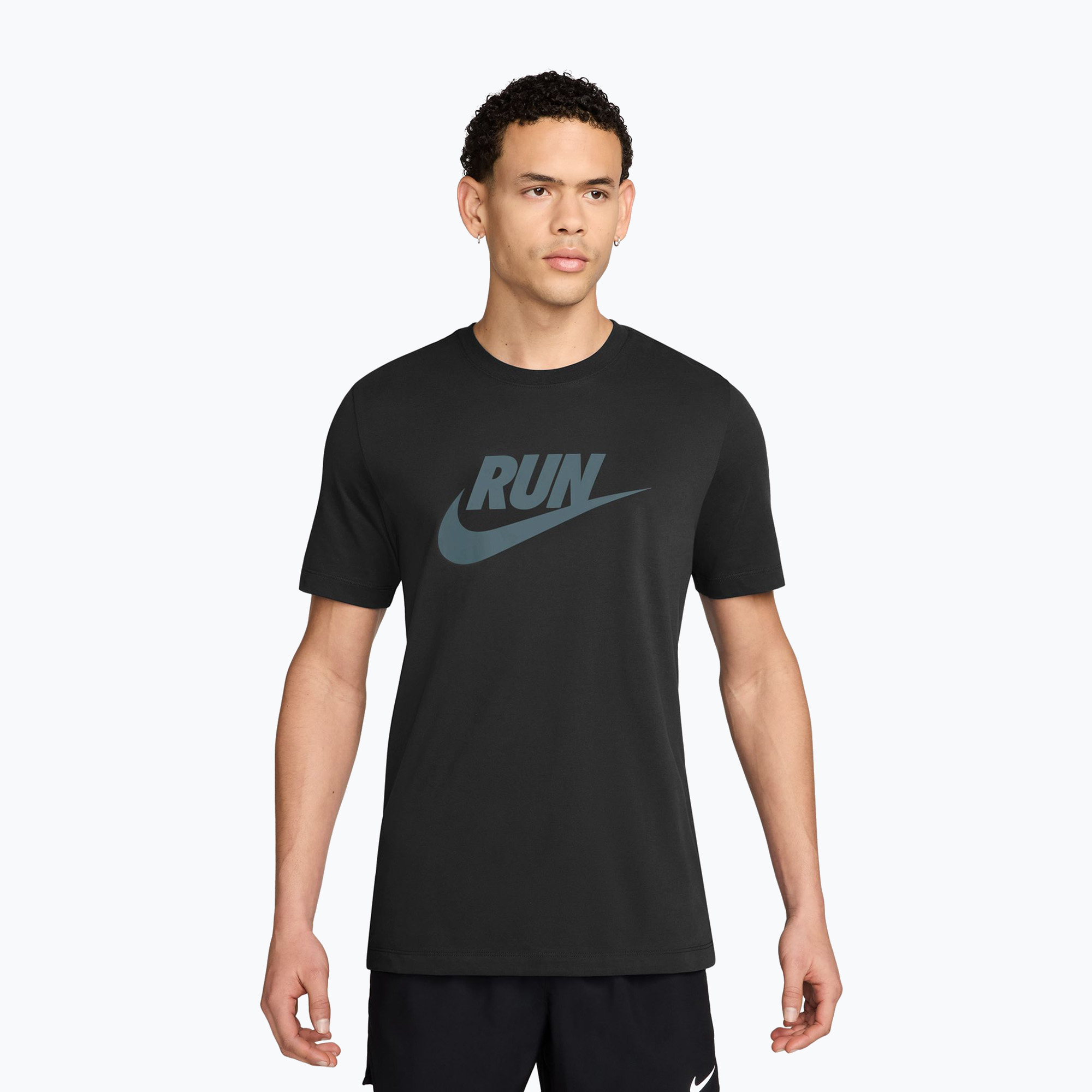 Мъжка тениска за бягане Nike Dri-Fit Running black/mineral slate