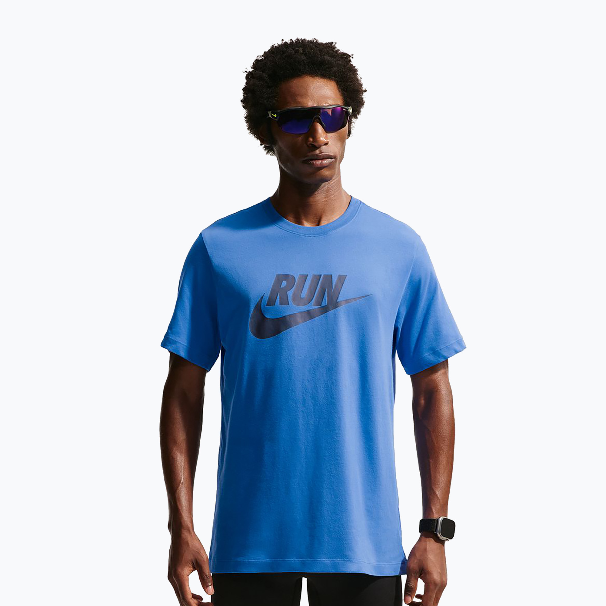 Koszulka do biegania męska Nike Dri-Fit Running blue crystal/thunder blue 