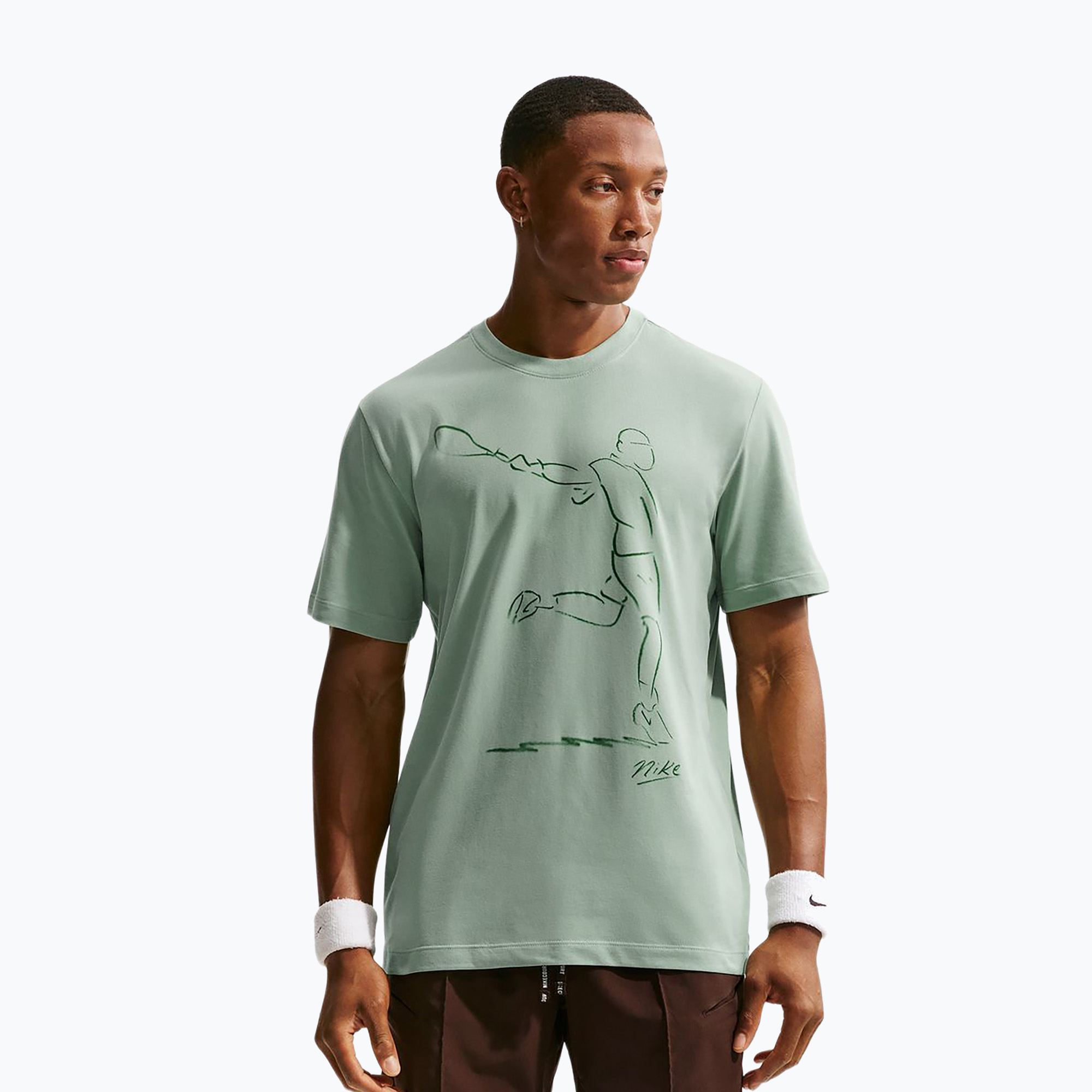 Мъжка тениска/фланелка за тенис Nike Court Dri-Fit steam