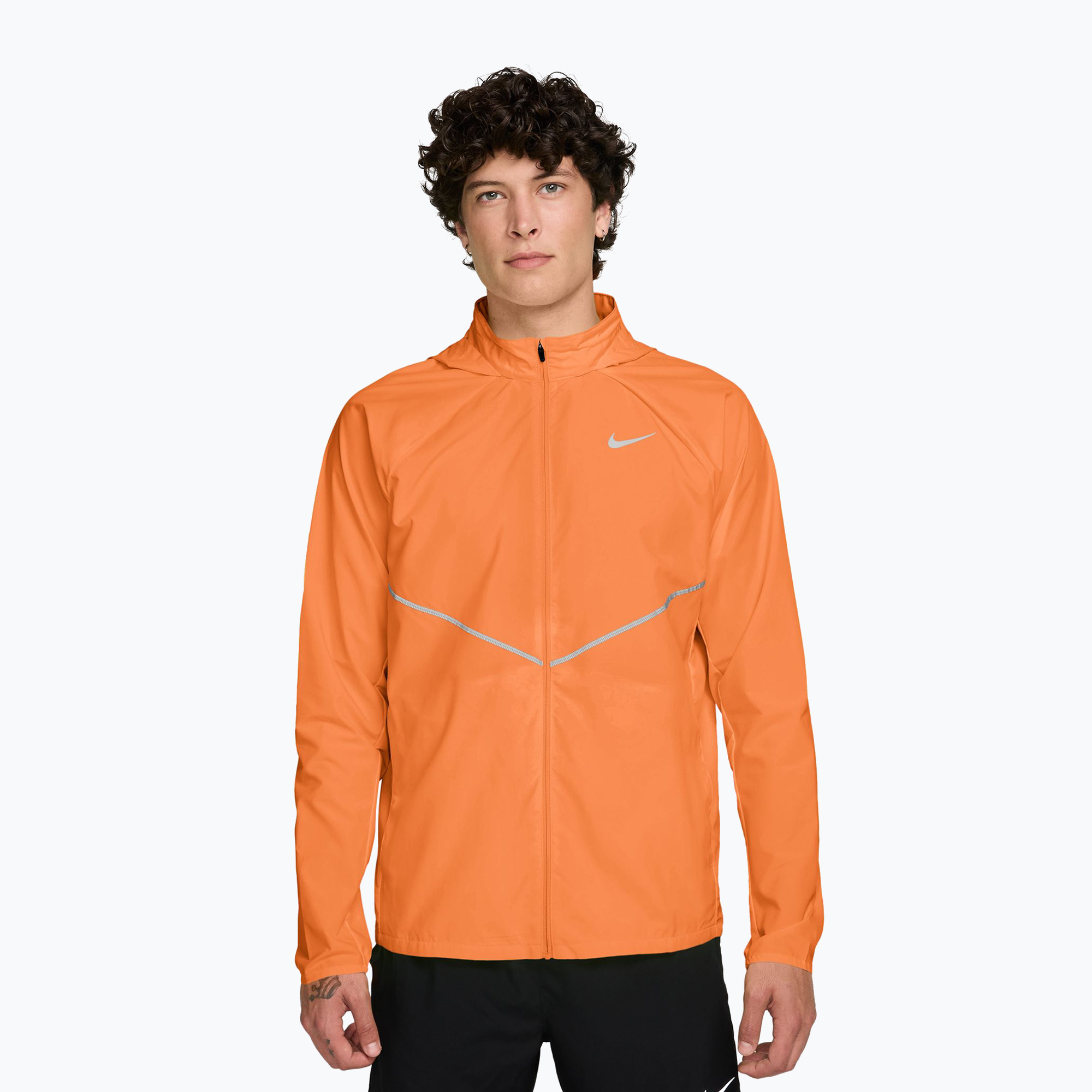 Мъжко яке за бягане Nike Miler Repel UV total orange