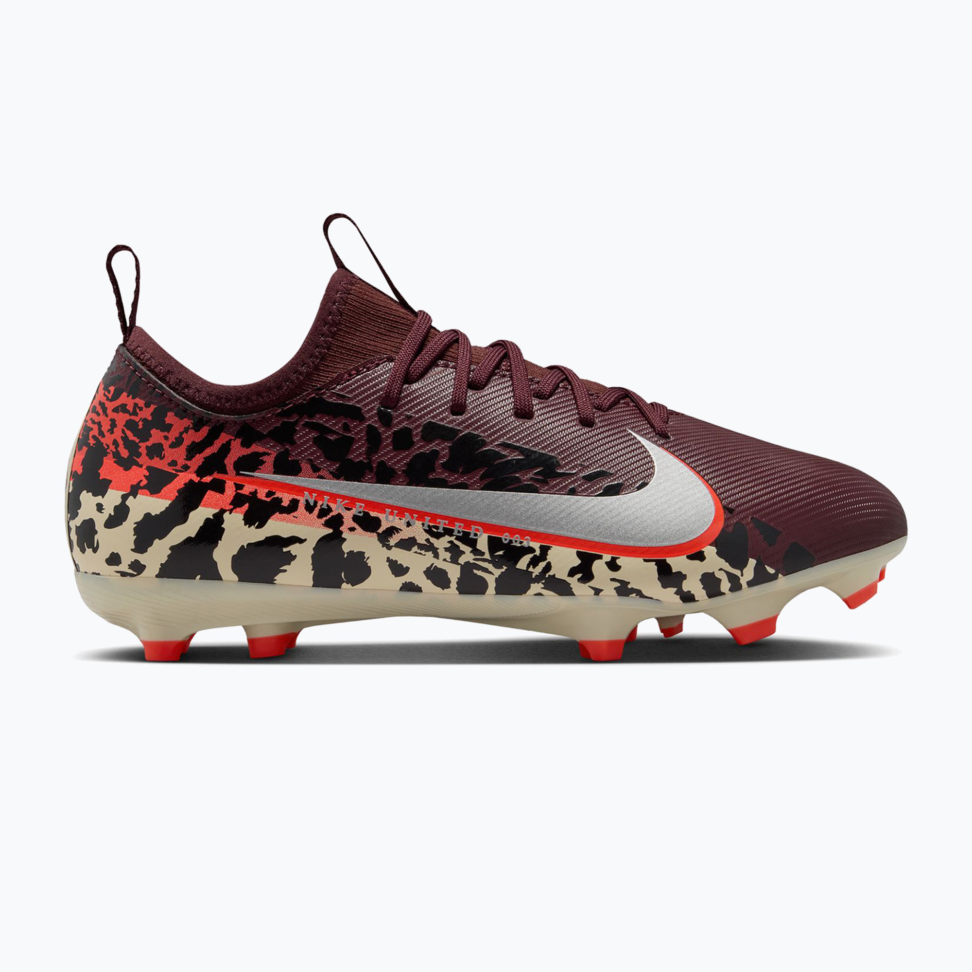Детски футболни обувки Nike United Jr. Mercurial Vapor 16 Academy MG burgundy crush/metallic silver