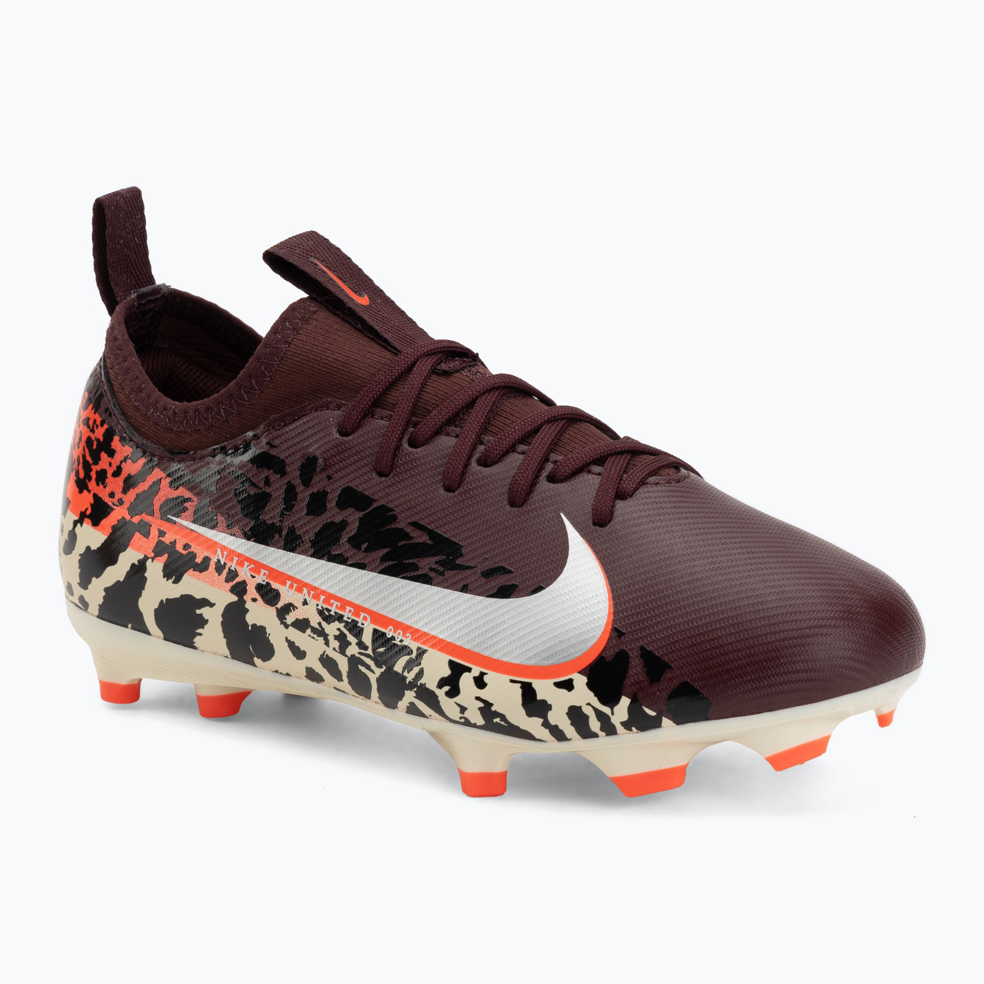 Încălțăminte de fotbal pentru copii Nike United Jr. Mercurial Vapor 16 Academy MG burgundy crush/metallic silver