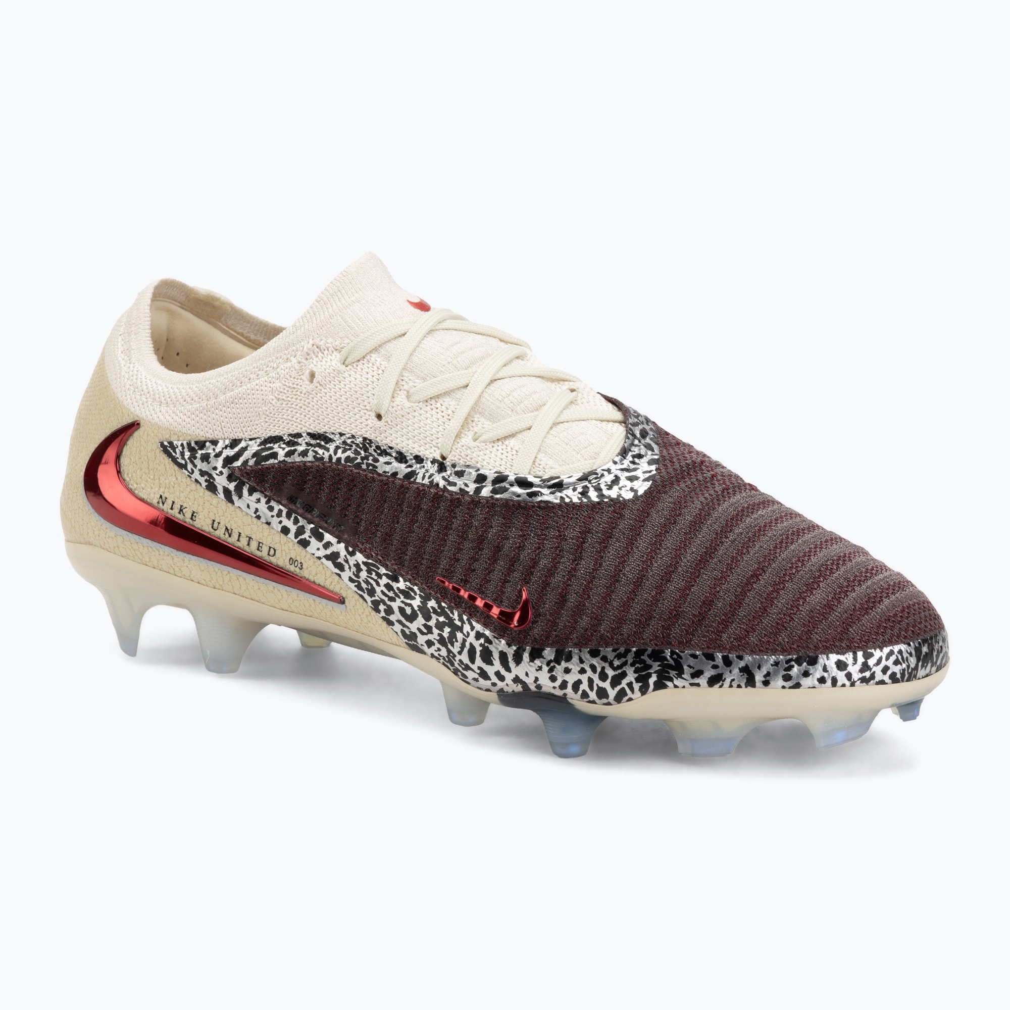 Мъжки футболни обувки Nike United Phantom 6 Low Elite FG burgundy crush/fossil/university red