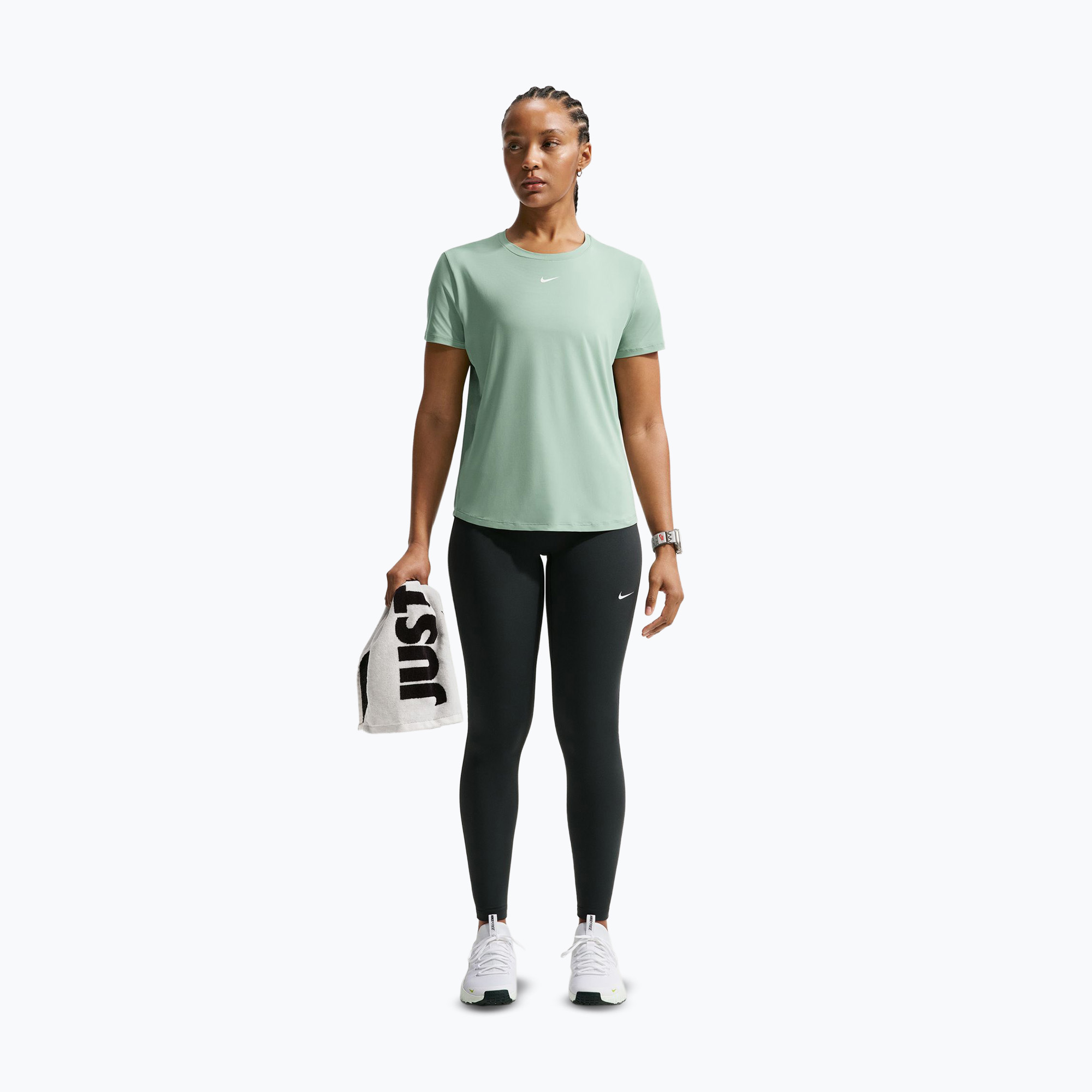 Koszulka damska Nike One Classic Dri-Fit steam/white 