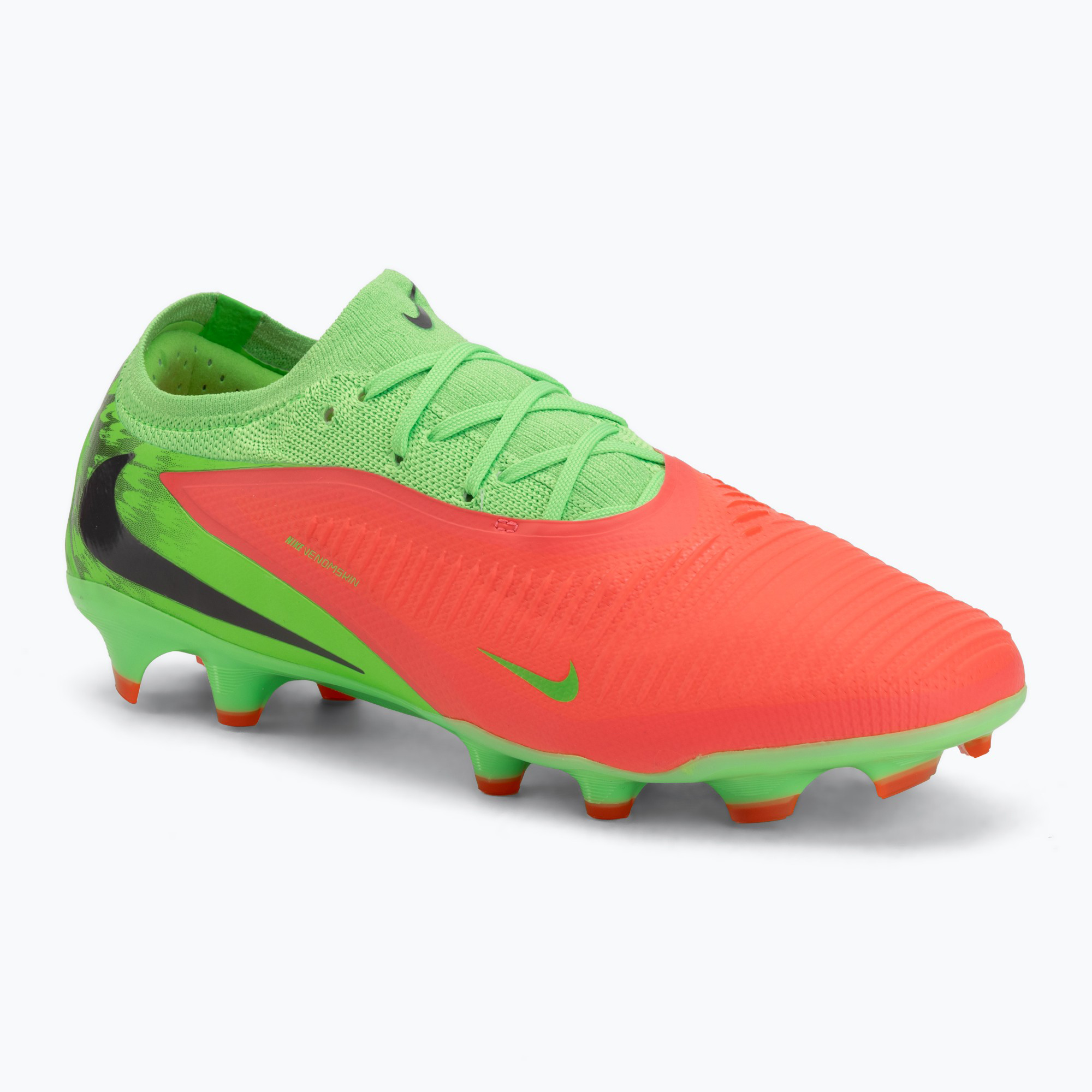 Încălțăminte de fotbal pentru bărbați Nike Phantom 6 Low Pro Erling Haaland FG hot punch/green strike/black
