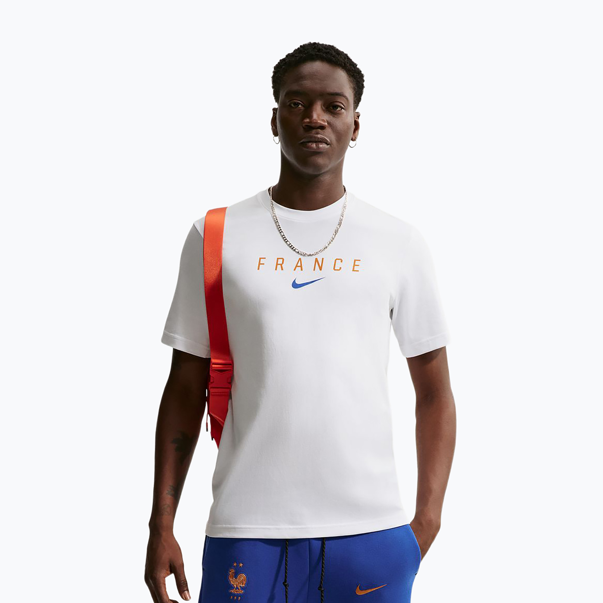 Мъжка футболна фланелка Nike FFF Primary white/game royal