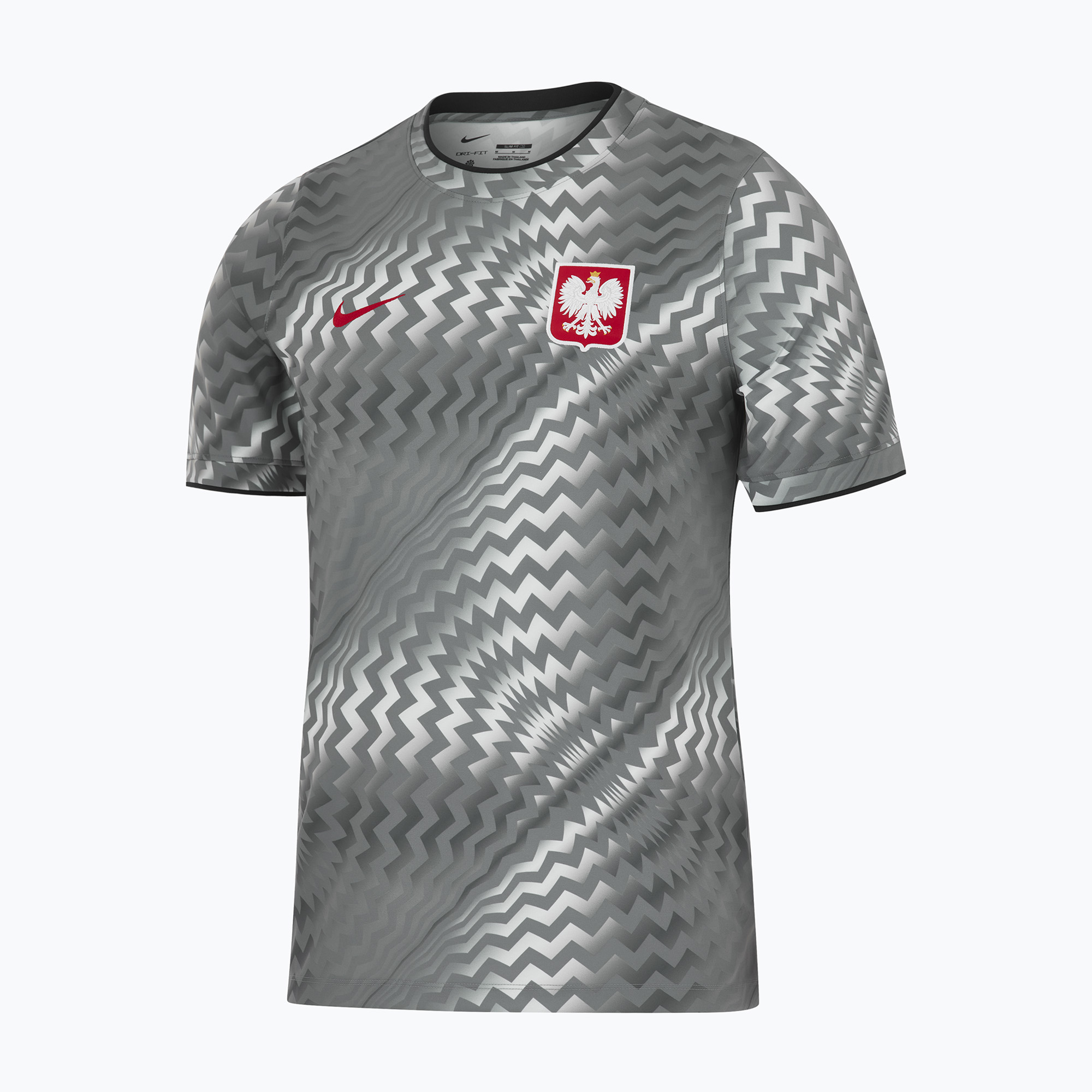 Tricou de fotbal pentru bărbați Nike Dri-Fit Poland Pre-Match 2026 pure platinum/cool grey