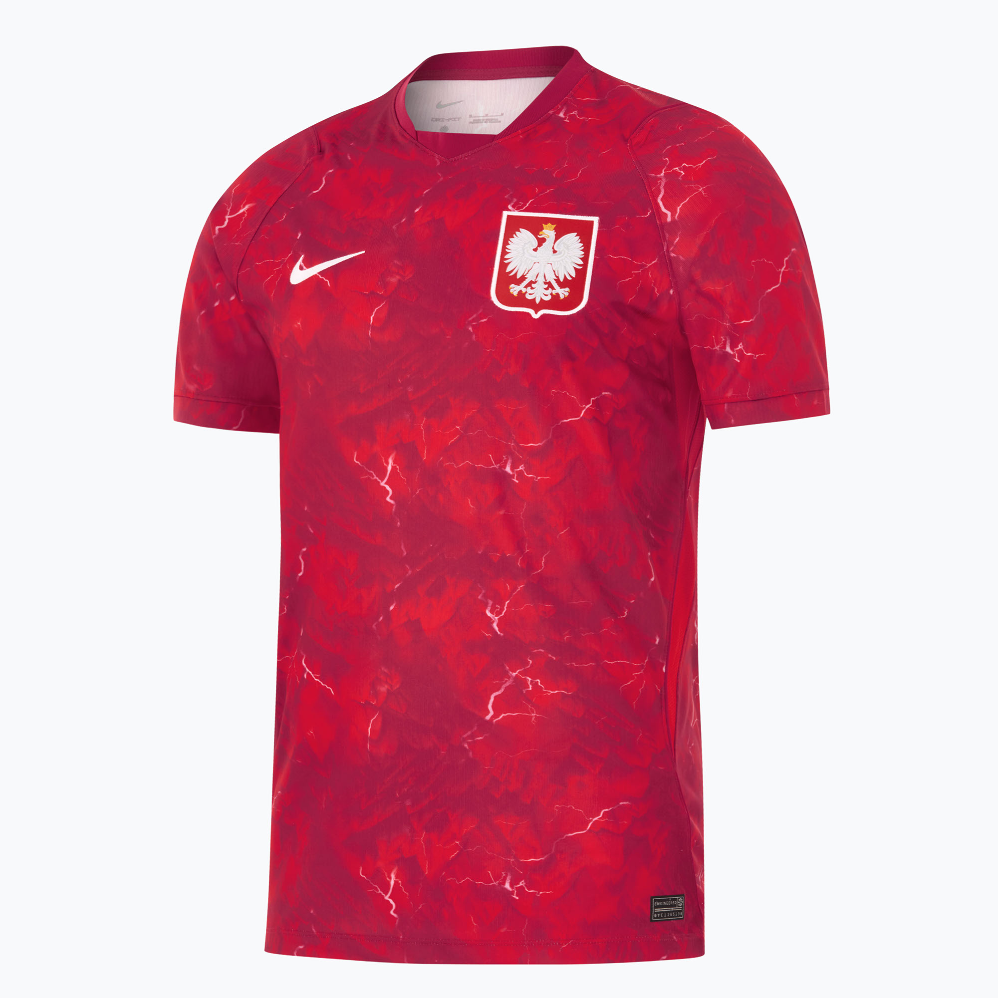Мъжка футболна фланелка Nike Dri-Fit Poland Stadium Away 2026 noble red/sport red