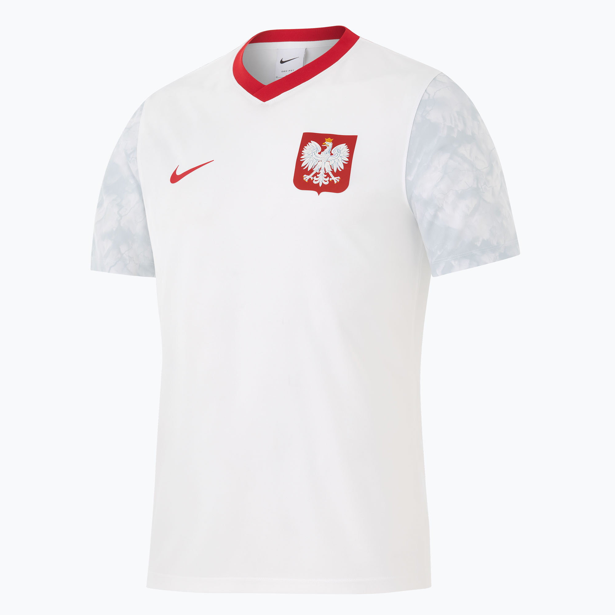 Мъжка футболна фланелка Nike Dri-Fit Poland Home 2026 white/field silver