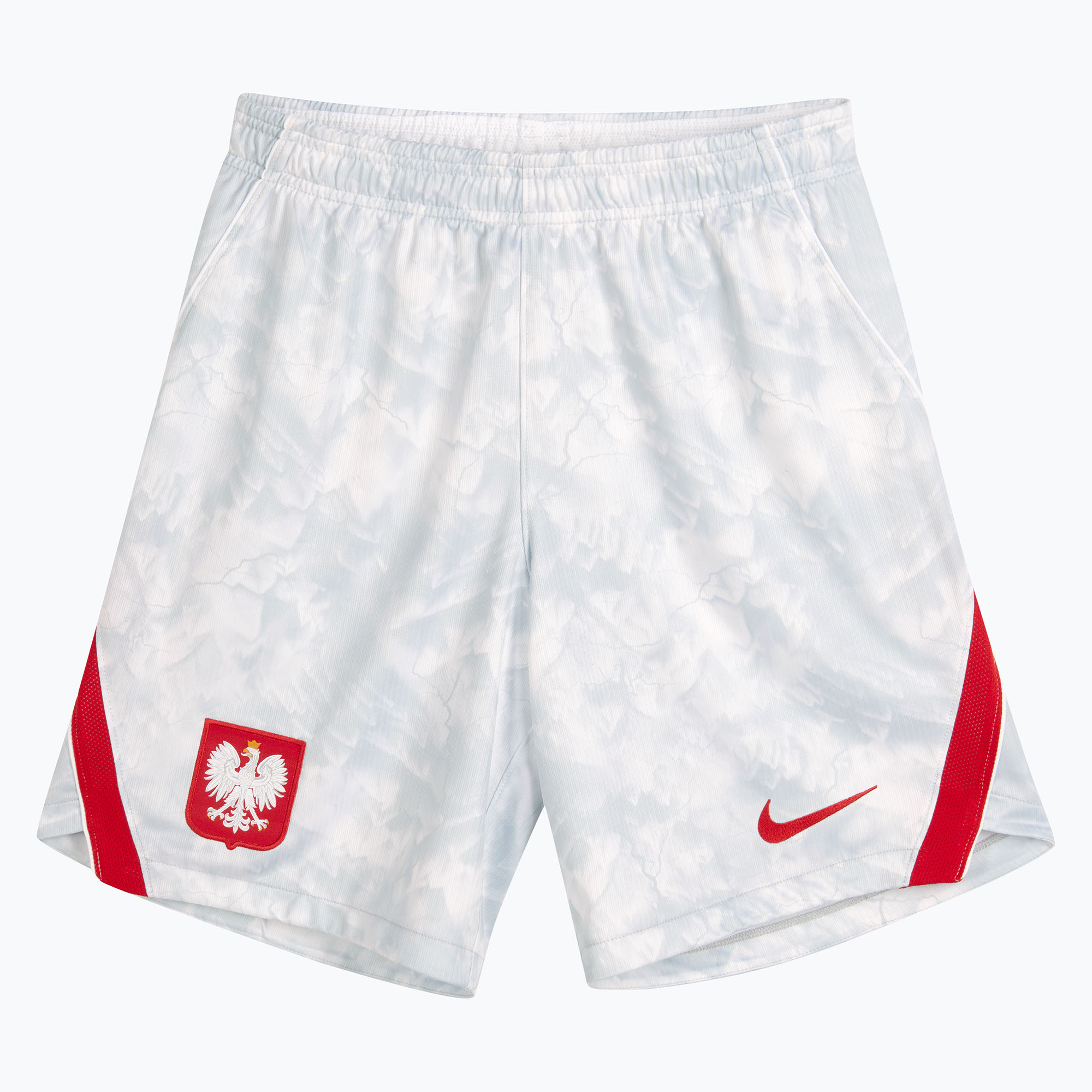 Мъжки футболни шорти Nike Dri-Fit Poland Stadium Home white/field silver