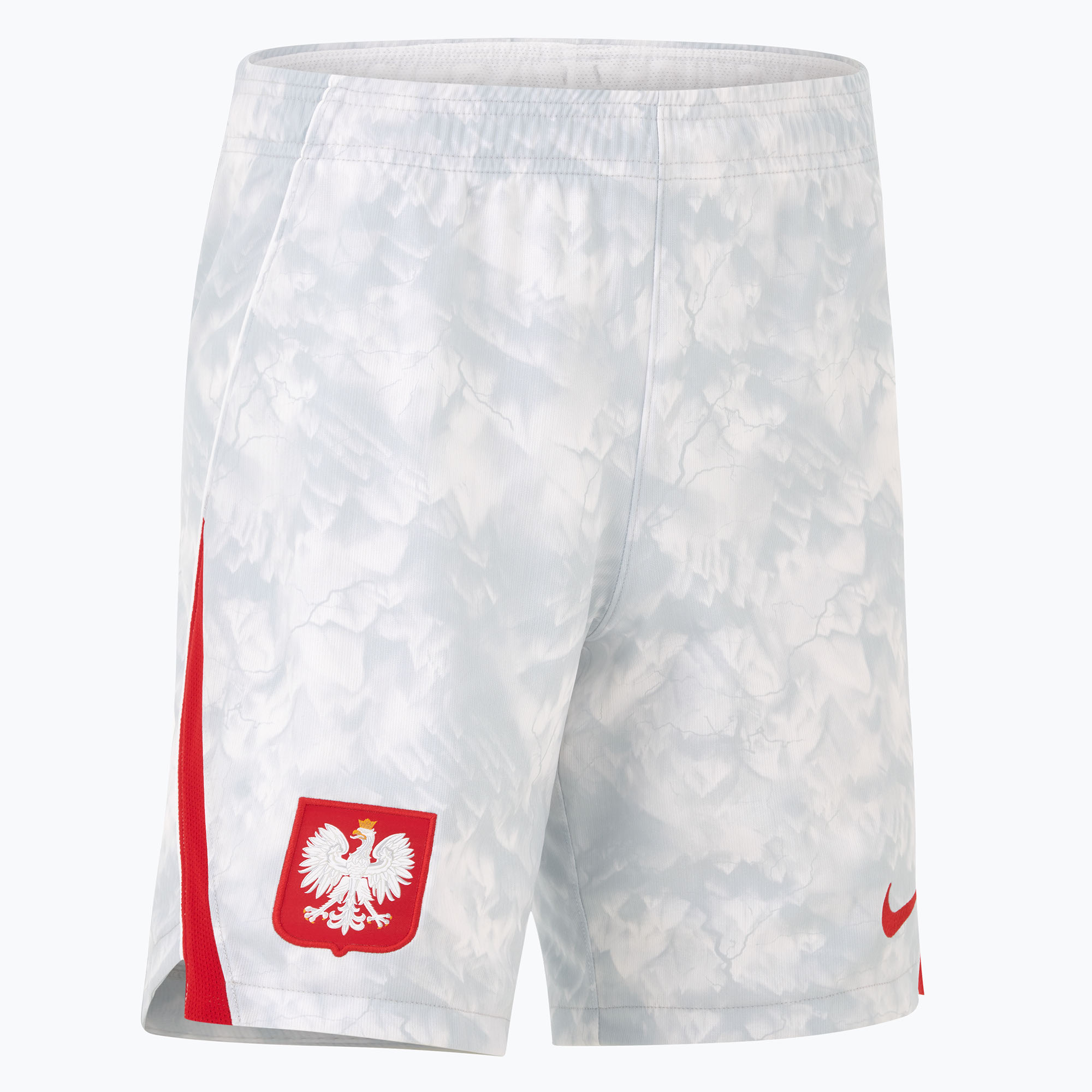 Мъжки футболни шорти Nike Dri-Fit Poland Stadium Home white/field silver