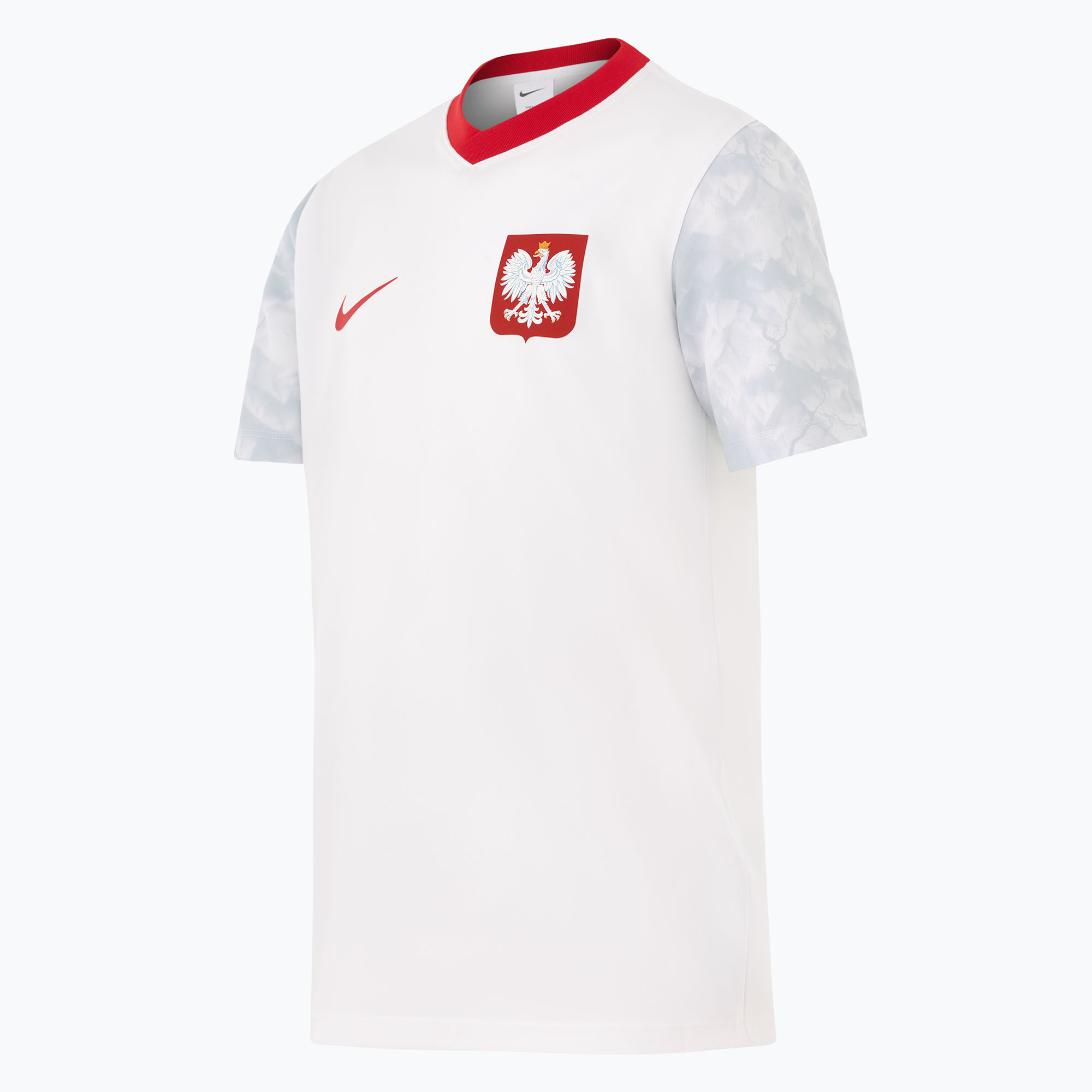 Детска футболна тениска Nike Dri-Fit Poland Home 2026 white/field silver
