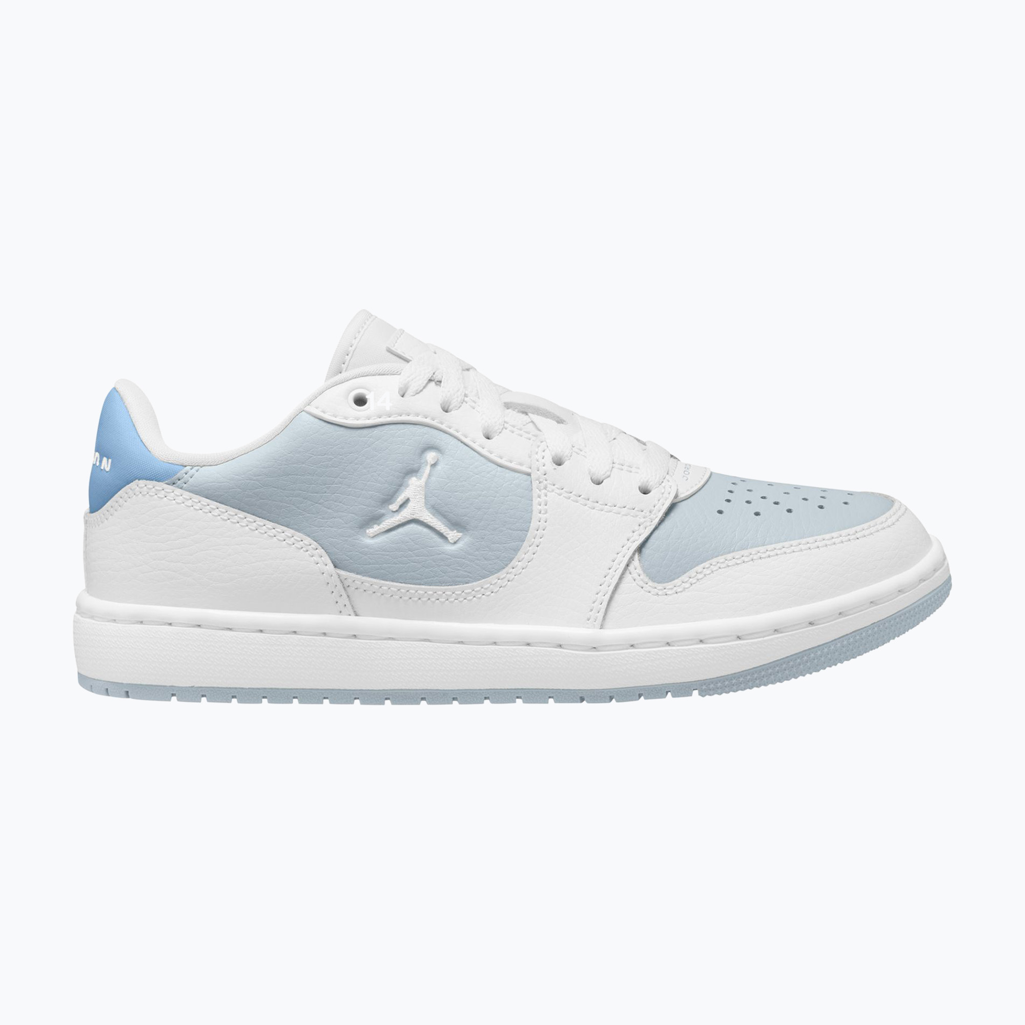 Buty damskie  Jordan Court Connect Low white/aura/psychic blue 