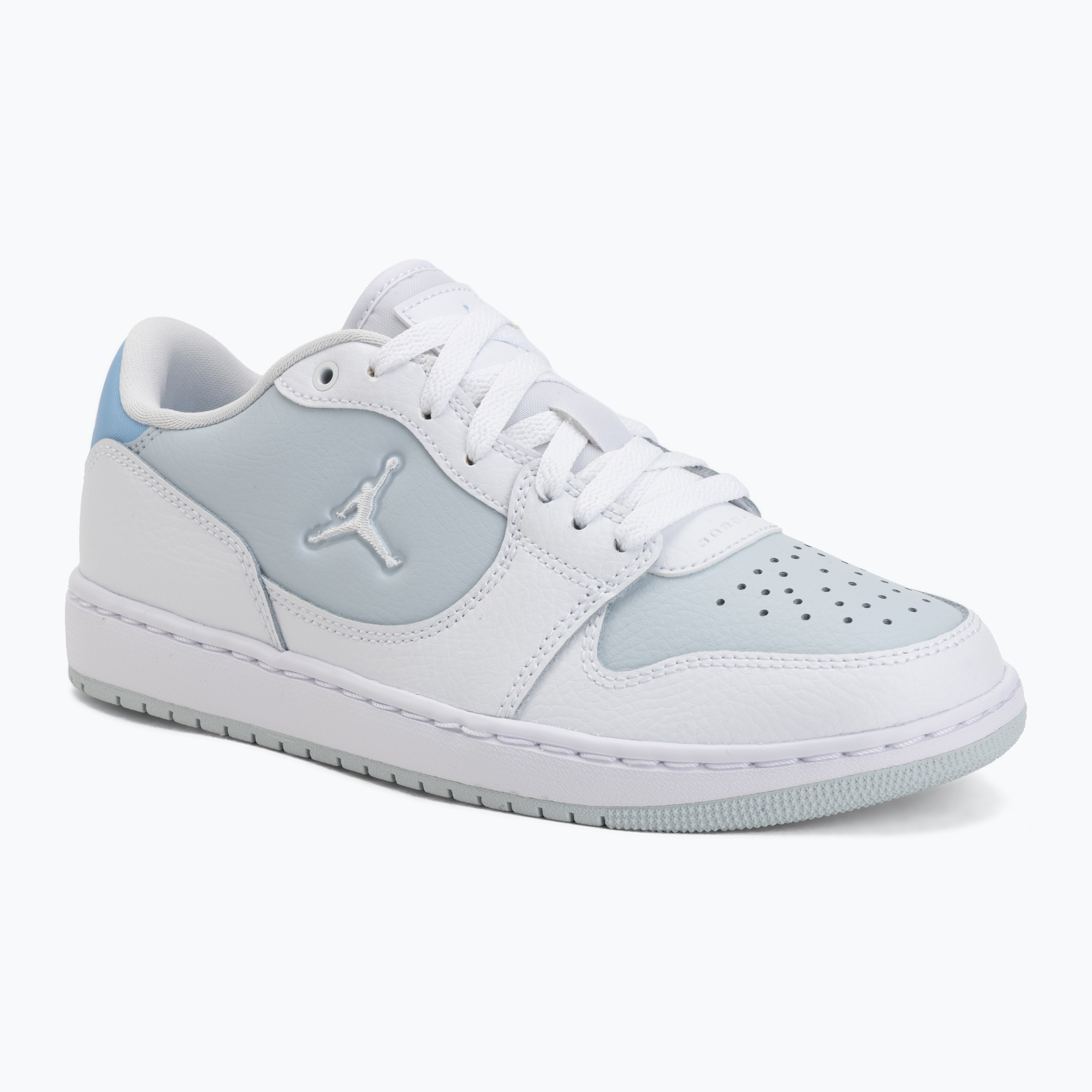 Buty damskie  Jordan Court Connect Low white/aura/psychic blue 