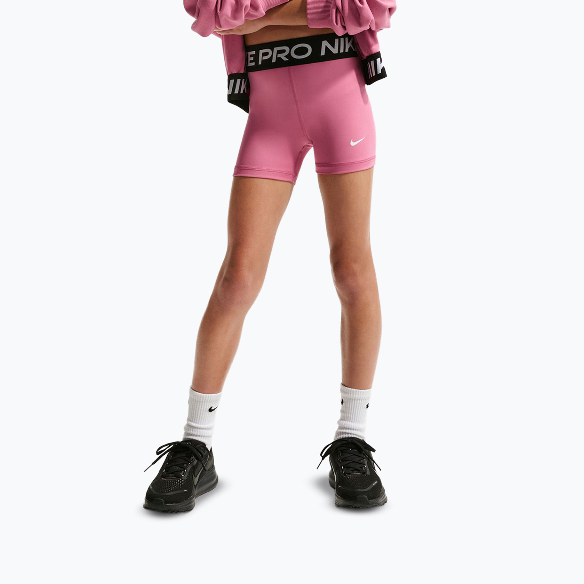 Spodenki dziecięce Nike Pro peony/white 