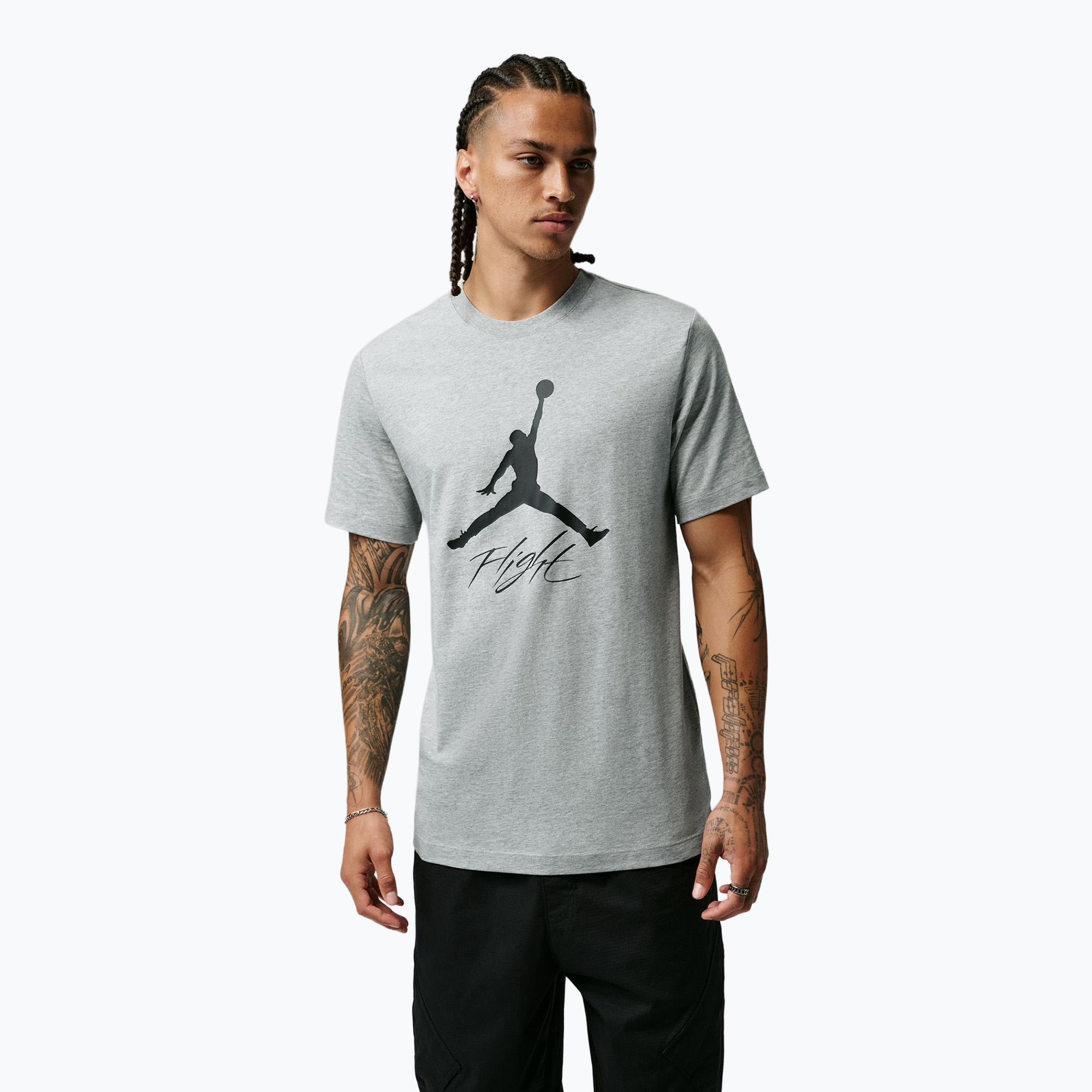 Pánske tričko Jordan Jumpman Flight dark grey heather