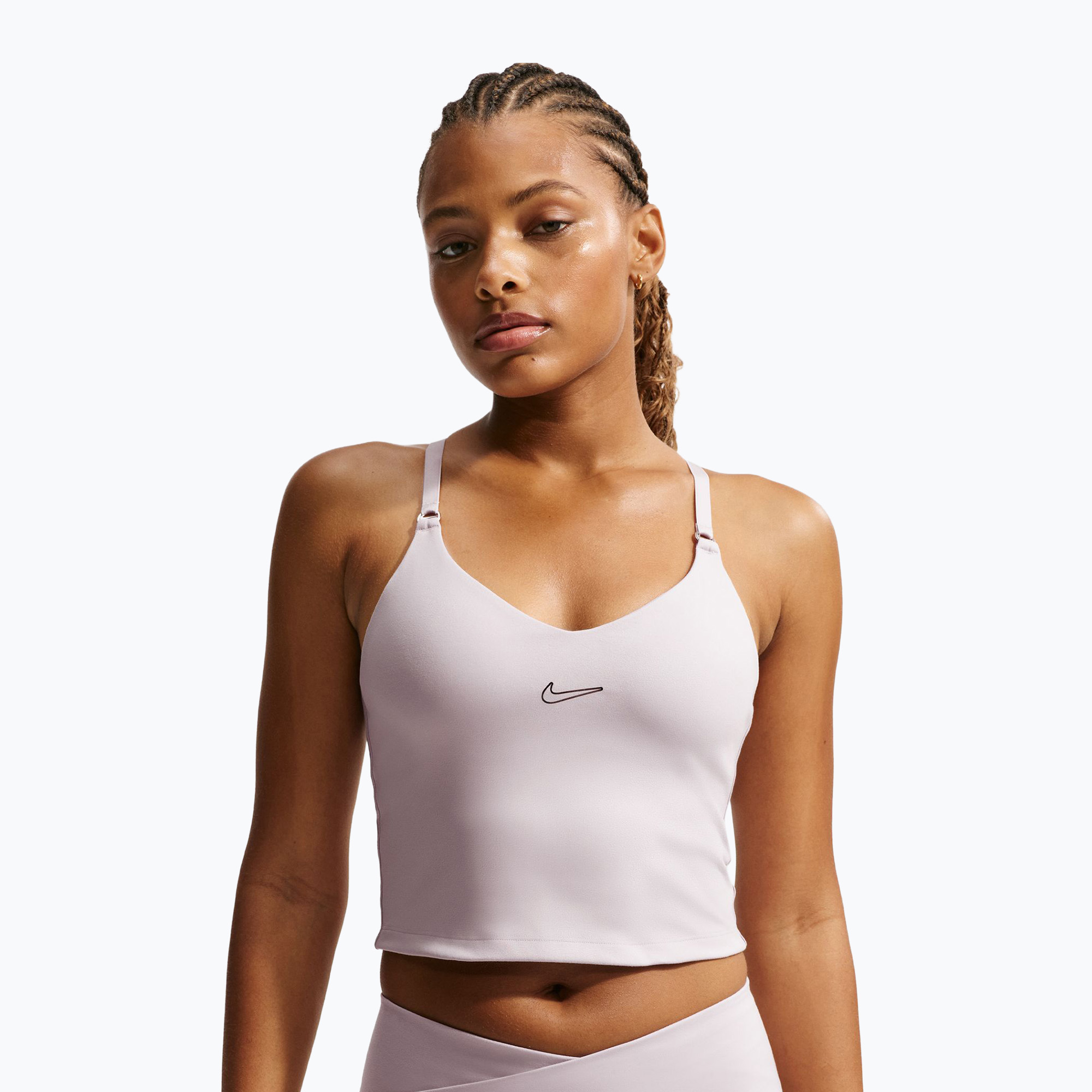 Спортен сутиен Nike Light Support Padded platinum violet