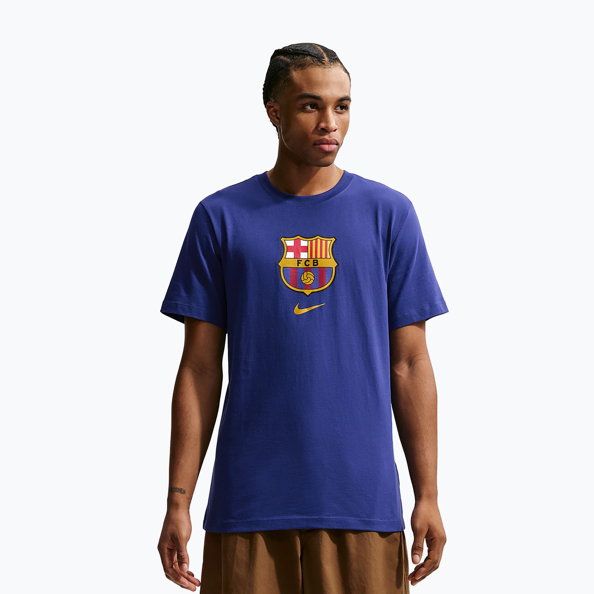 Tricou pentru bărbați Nike FC Barcelona Soccer deep royal blue