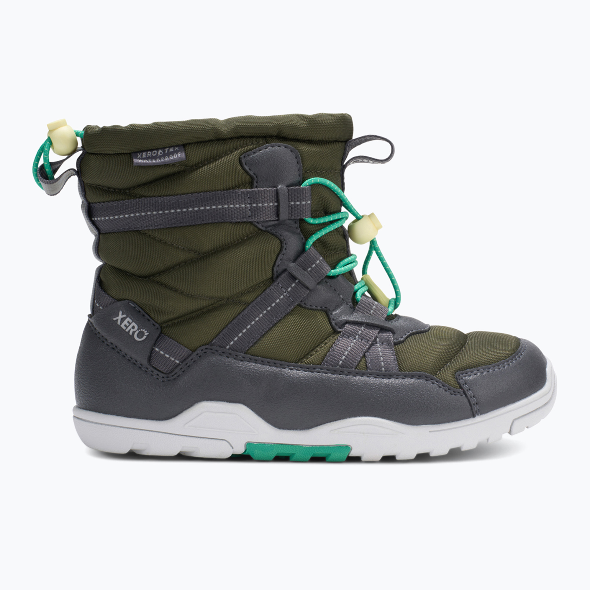Детски обувки barefoot Xero Shoes Alpine Pull On army green