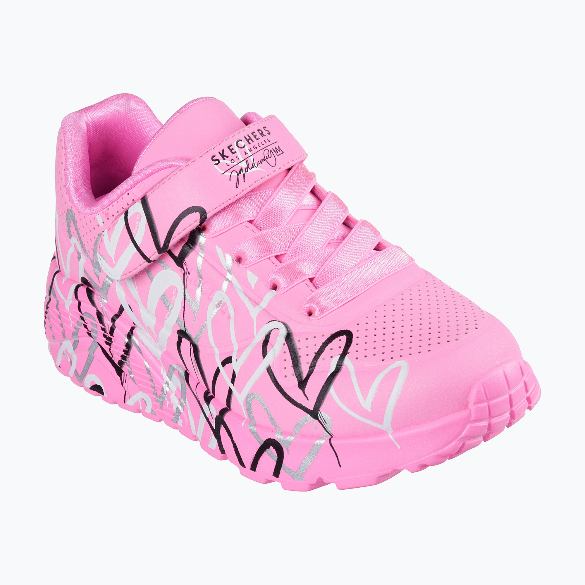 Buty dziecięce SKECHERS Uno Lite Love Levitate hot pink/multi 