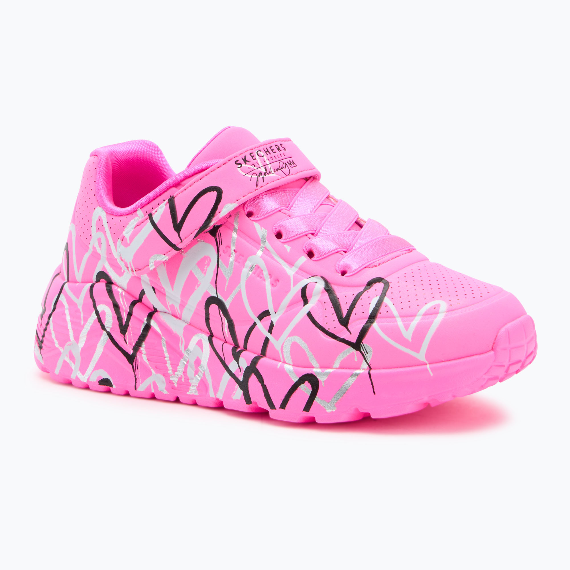 Buty dziecięce SKECHERS Uno Lite Love Levitate hot pink/multi 