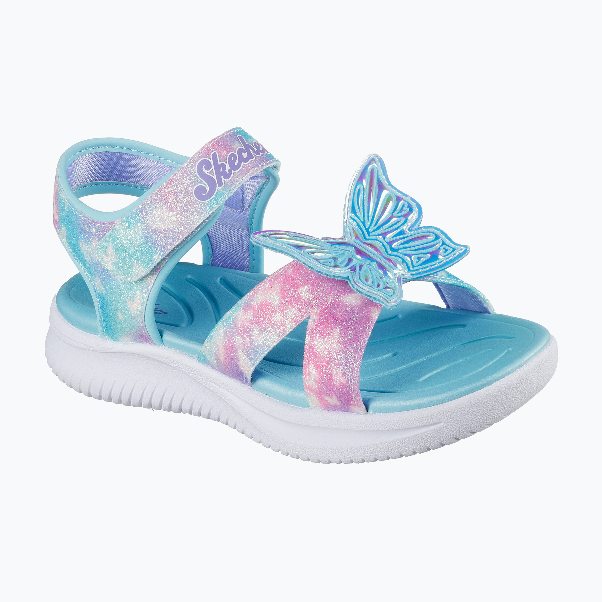 Детски сандали SKECHERS Jumpsters Butterfly Brites blue