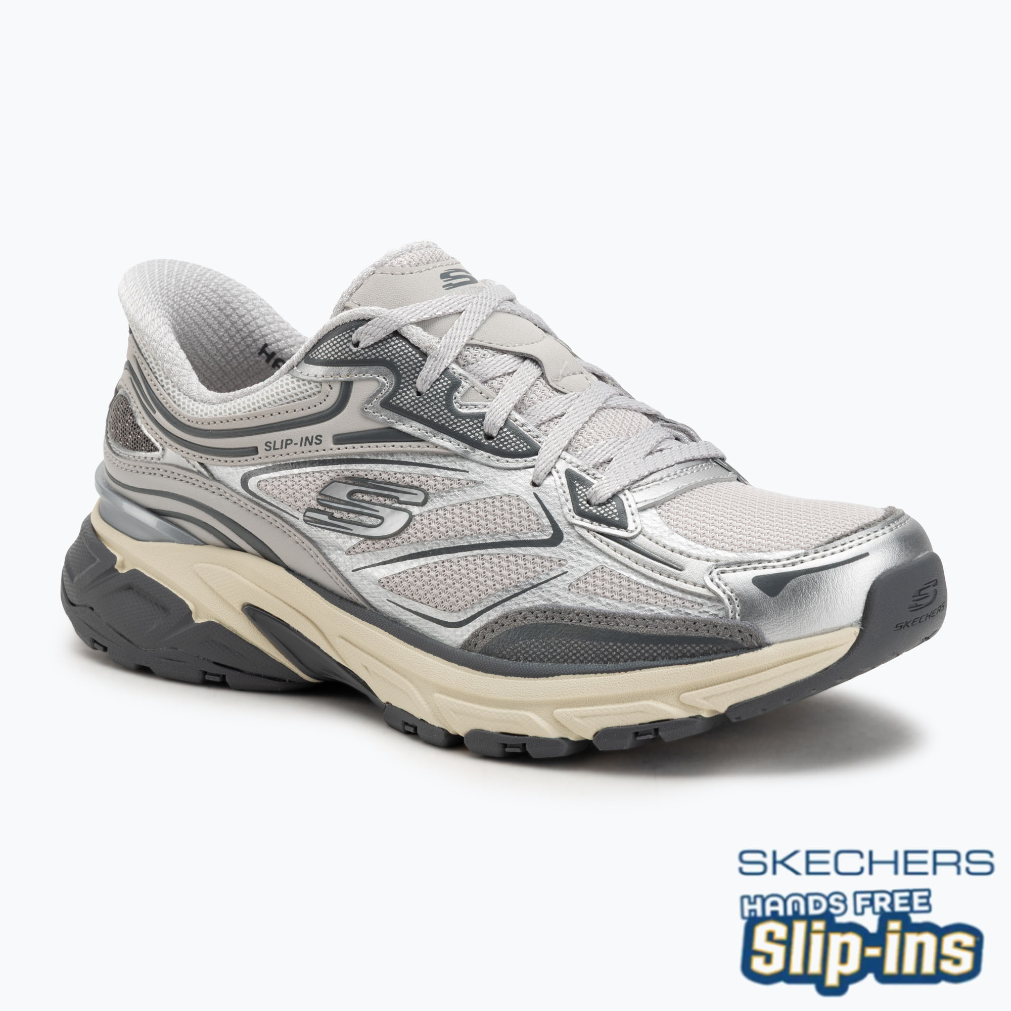 Buty damskie SKECHERS Stamina Sport silver 