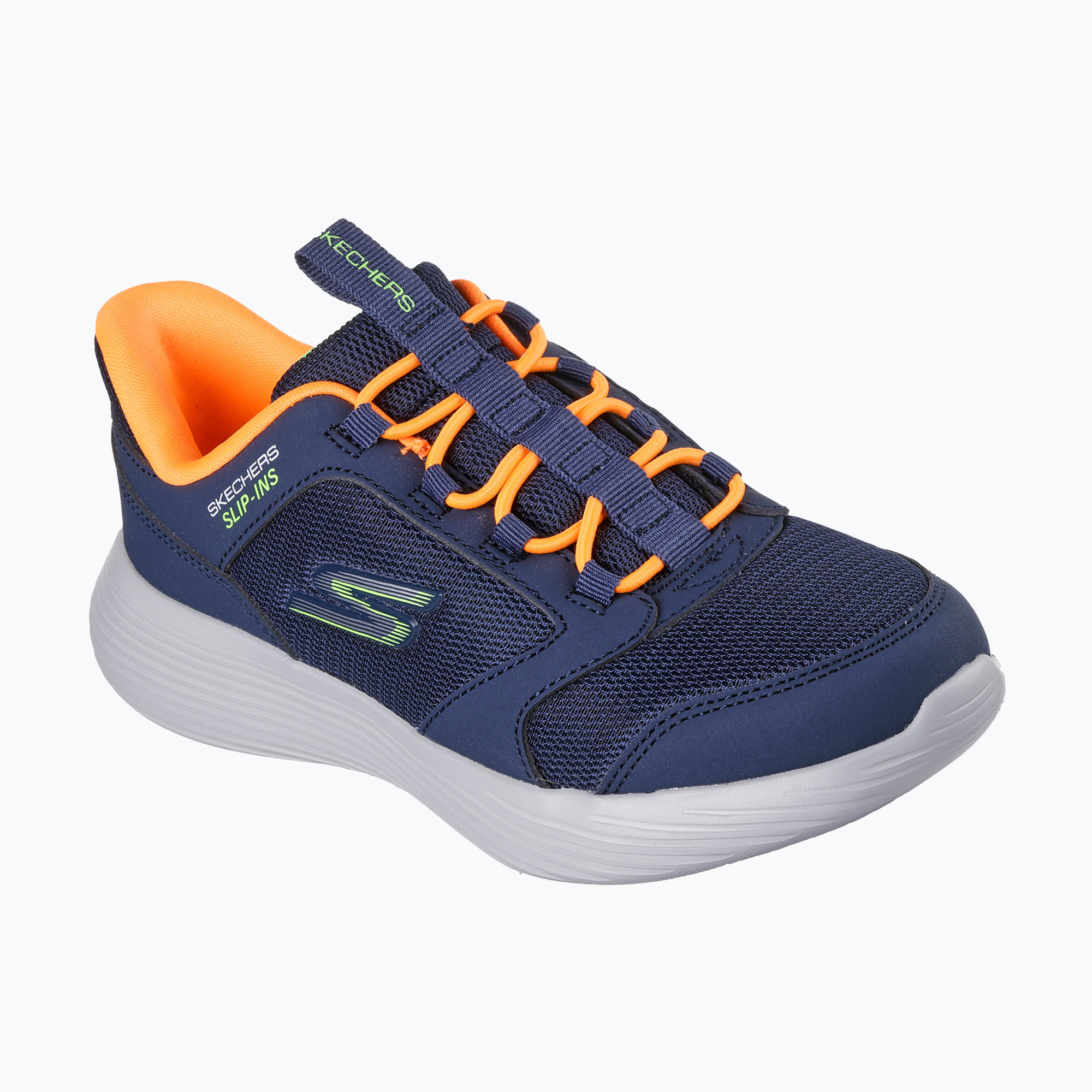 Buty dziecięce SKECHERS Go Run 400 V2 Turbo-Brisk navy/orange 