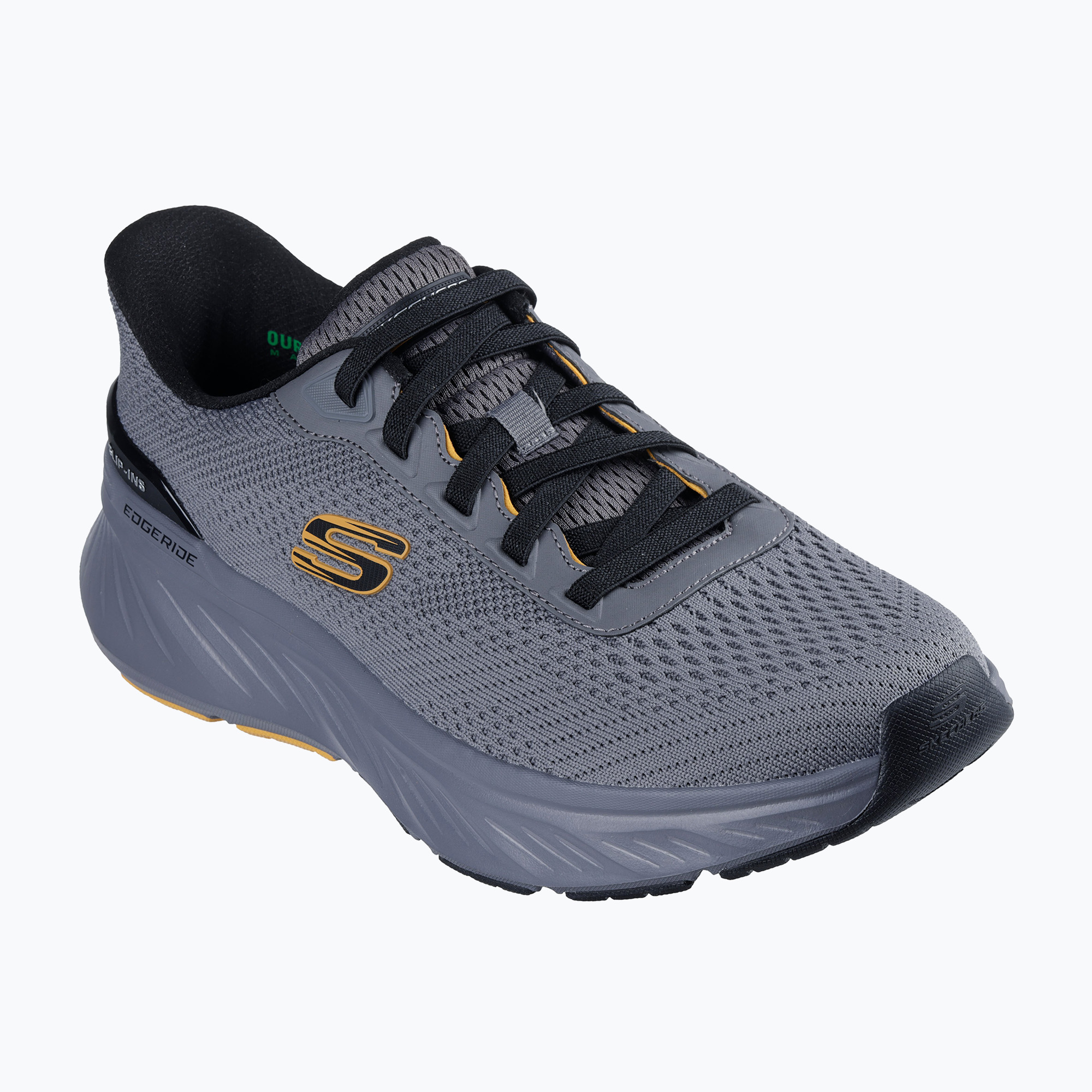 Buty męskie SKECHERS Edgeride Erlson charcoal/yellow 