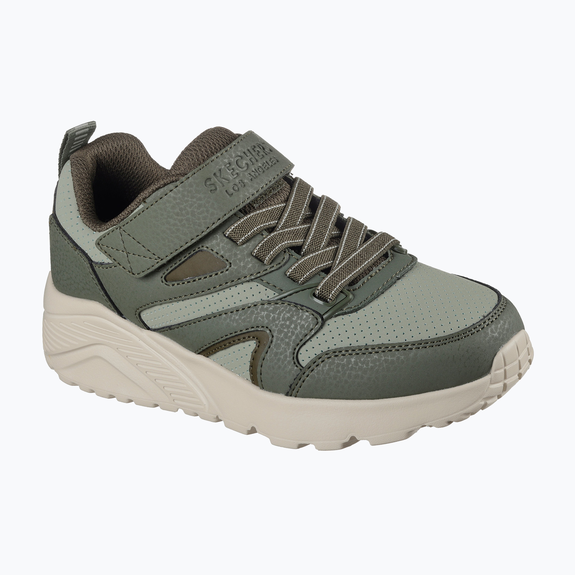 Buty dziecięce SKECHERS Uno Lite Echo Surge olive 