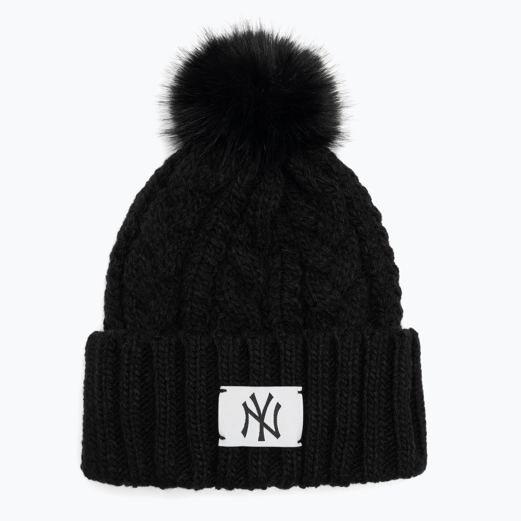 Дамска зимна шапка New Era Cable Wide New York Yankees black