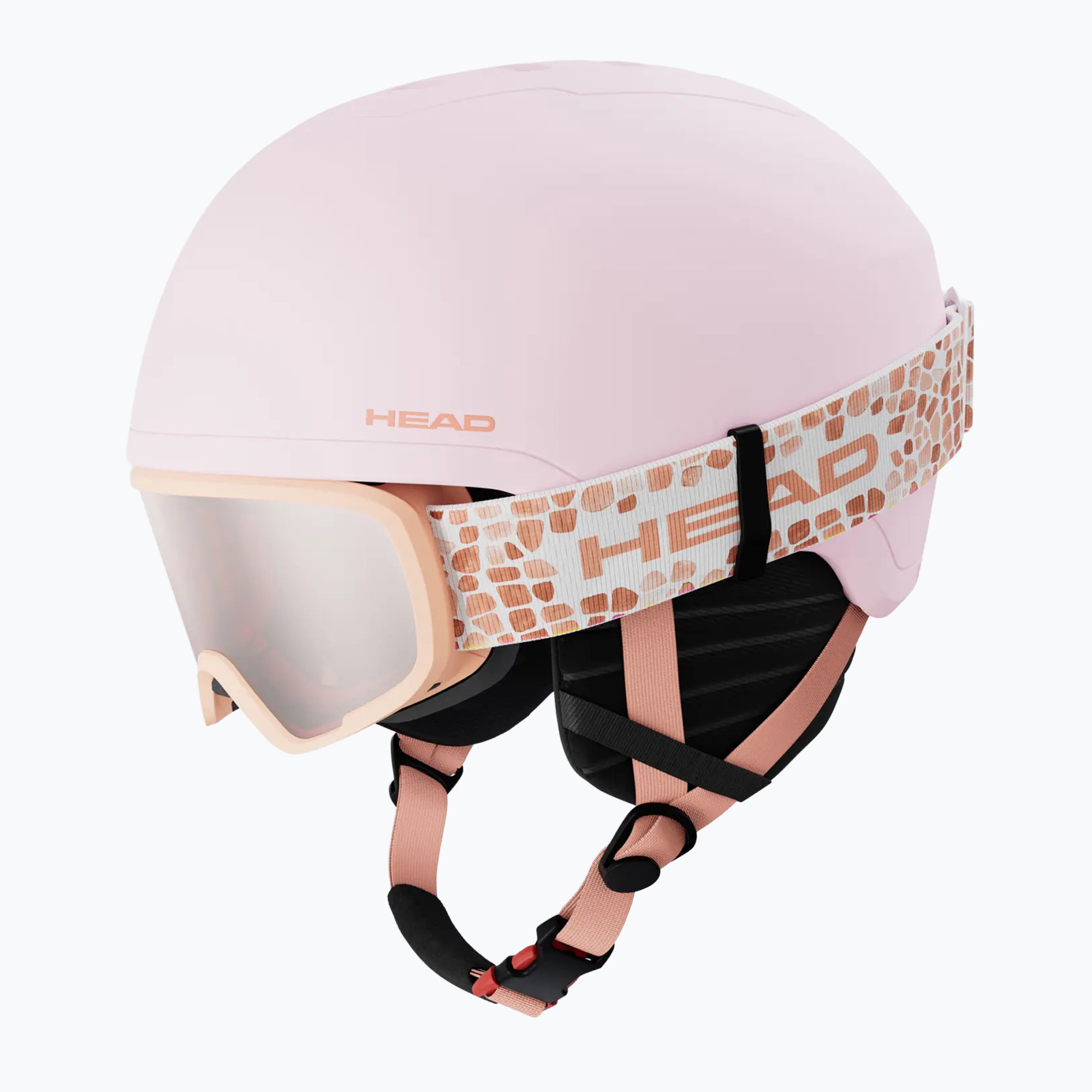Детска скиорска каска HEAD Yuki Set S2 Jr candy/red/peach