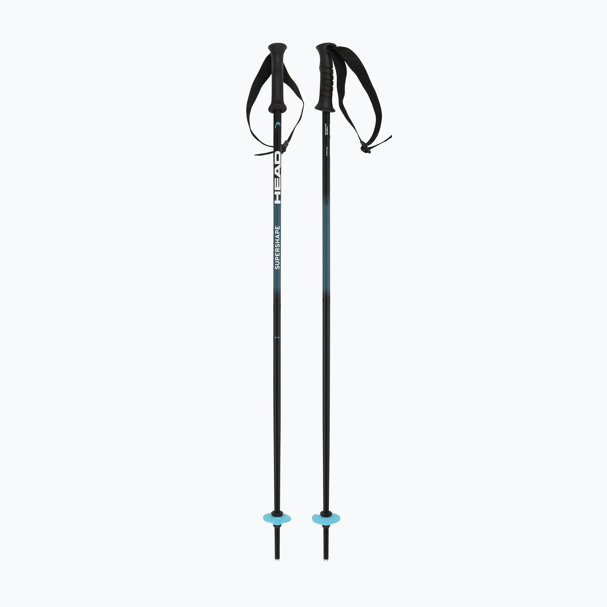 Детски скиорски щеки HEAD Supershape Team Jr black/speedblue/white