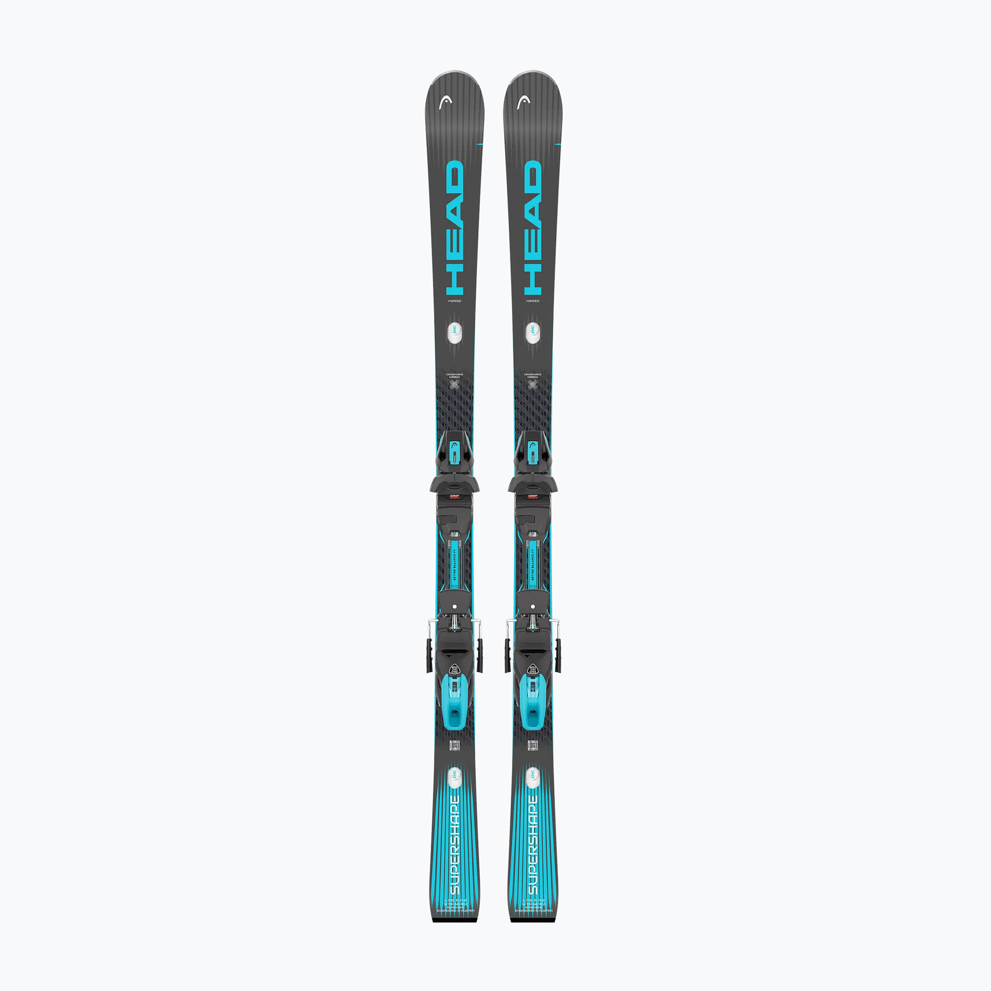 Ски за спускане със ски автомати HEAD Supershape e-Speed SW BB-PR   Protector Evo PR 13 GW black/blue