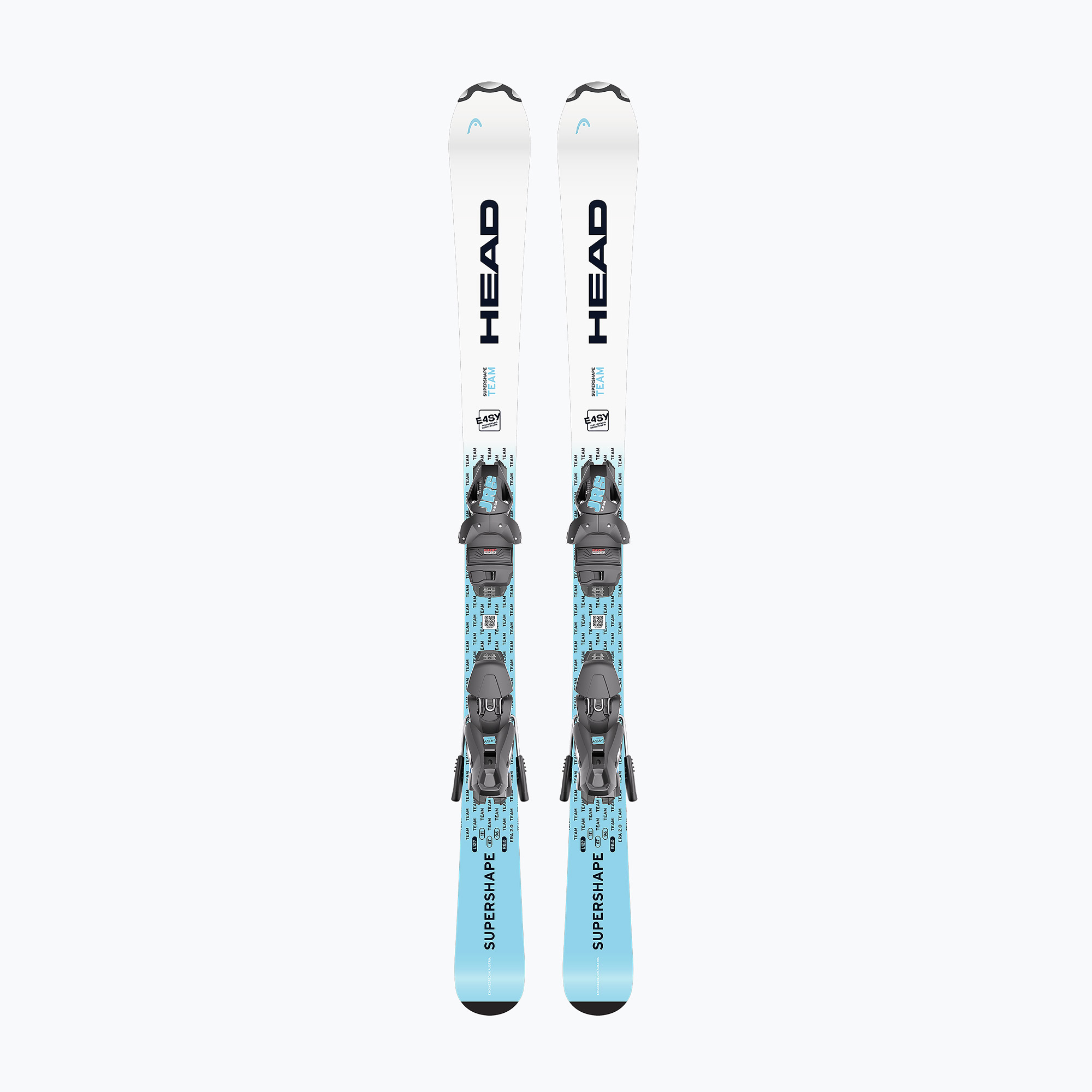 Детски ски за спускане със ски автомати HEAD Supershape Team Easy JRS   Jrs 4.5 GW CA blue/white