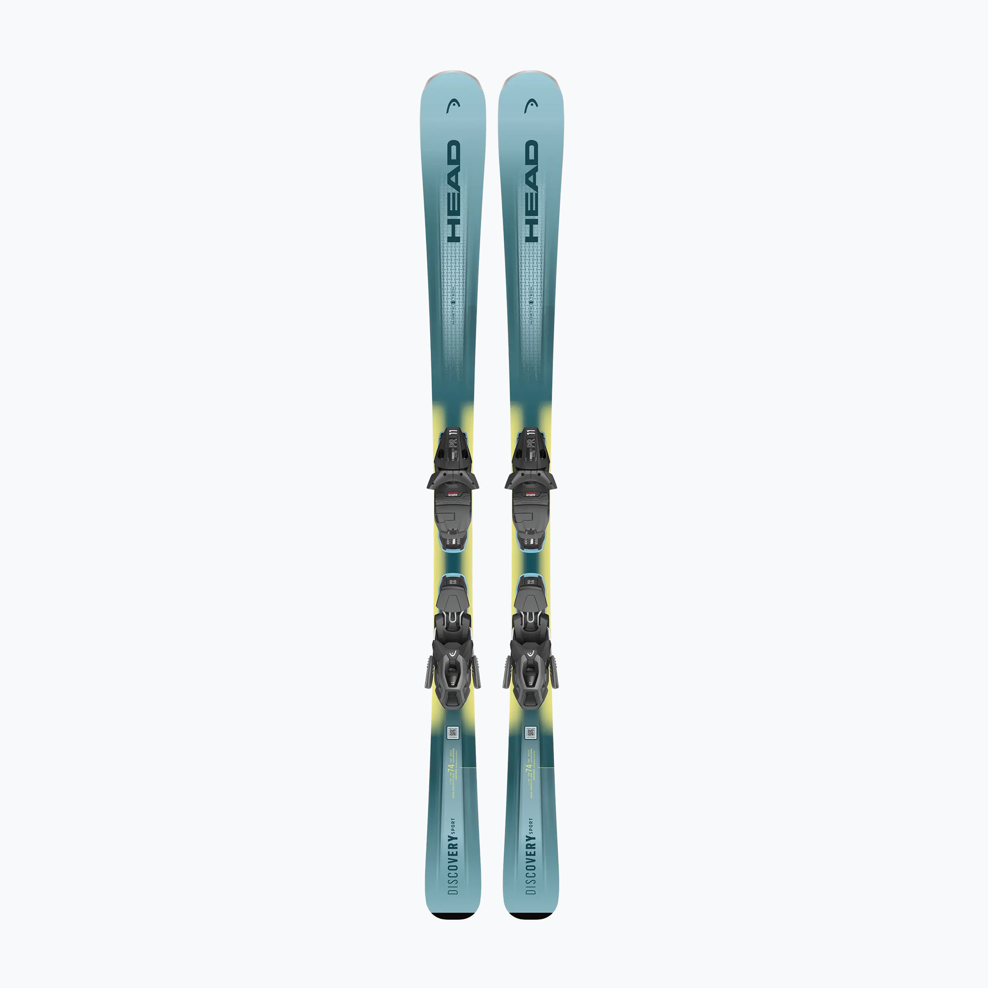 Ски за спускане със ски автомати HEAD Discovery 74 Sport AM BB-PR   Protector Evo PR 11 GW blue/yellow