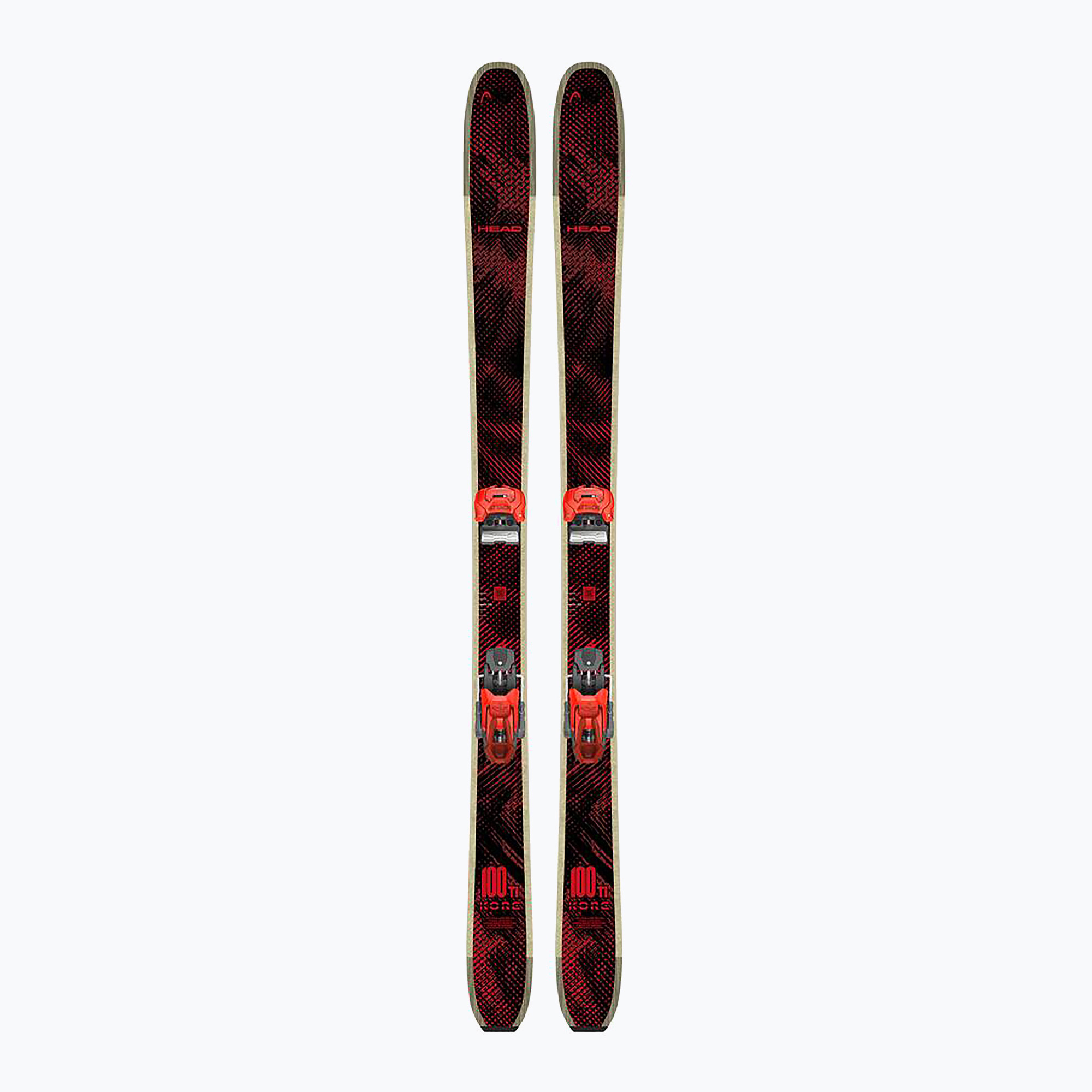 Ски за спускане със ски автомати HEAD Kore 100 Ti   Protector  Attack 14 GW black/red