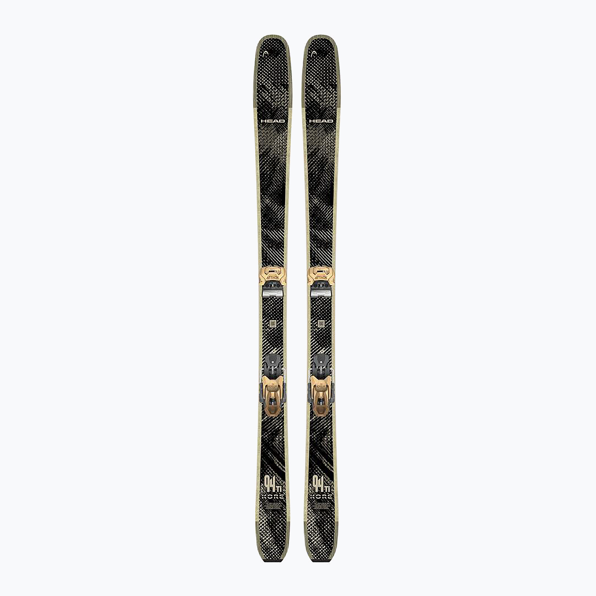 Ски за спускане със ски автомати HEAD Kore 94 Ti   Protector  Attack 14 GW black/beige