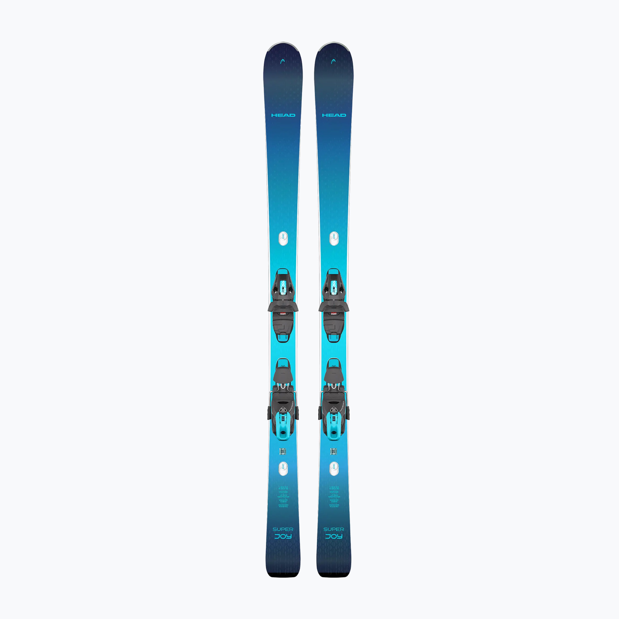 Дамски ски за спускане със ски автомати HEAD e-Super Joy SW SLR BB Joy Pro   Protector SLR 11 GW dark blue/blue