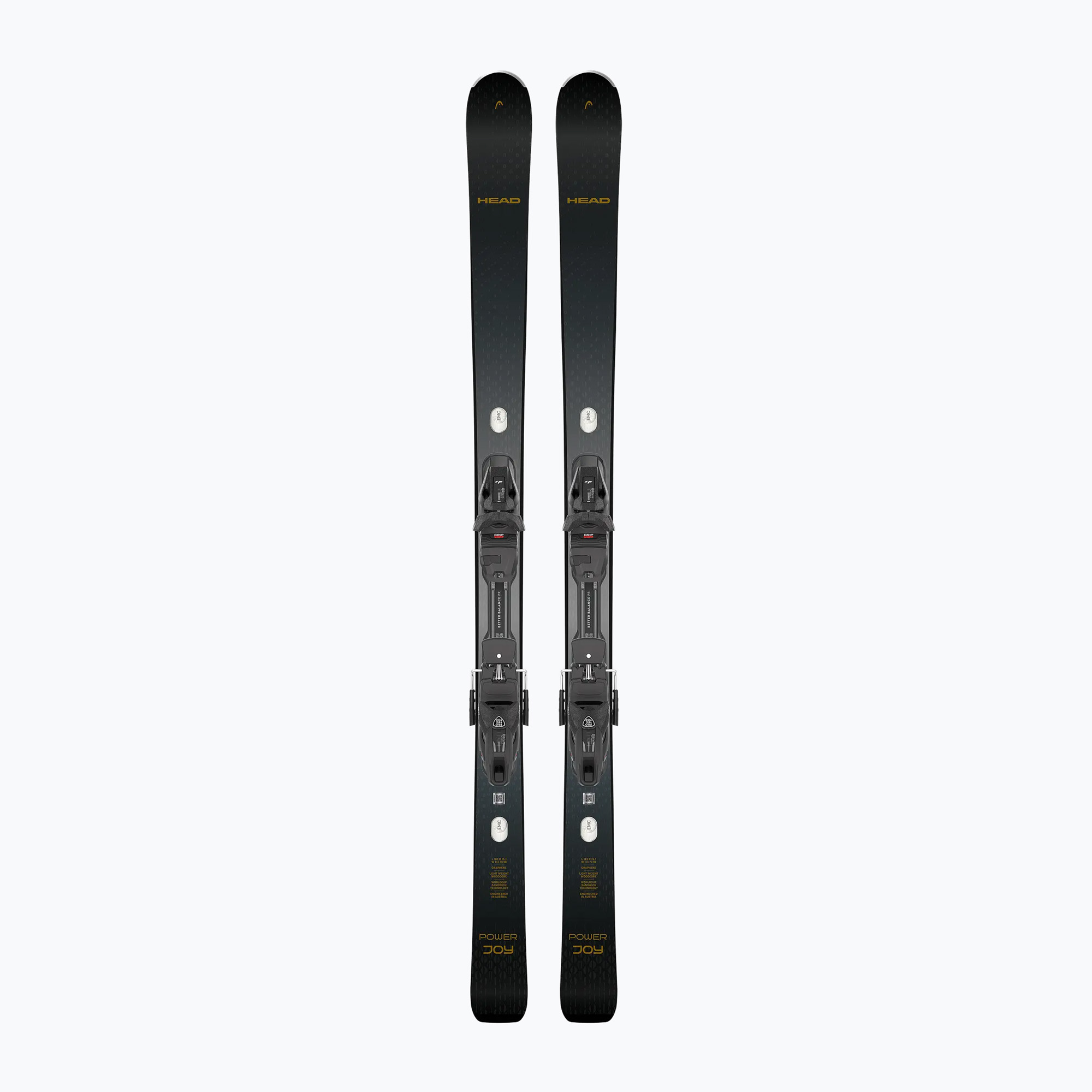 Дамски ски за спускане със ски автомати HEAD e-Power Joy SW BB-PR   Protector Evo PR 13 GW black/grey