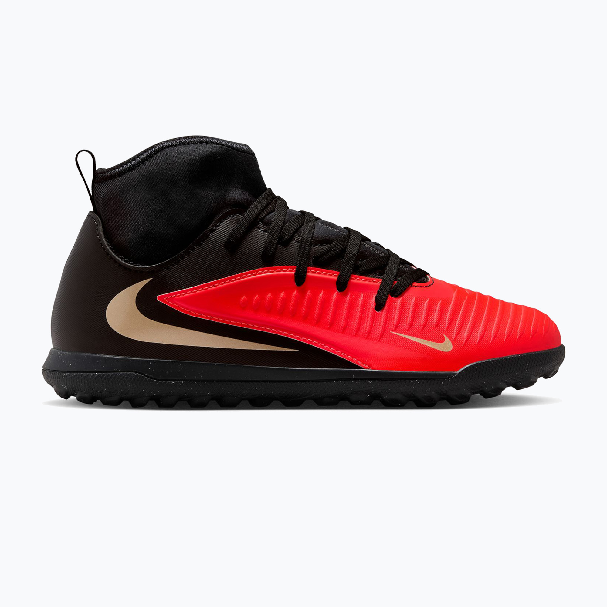 Încălțăminte de fotbal pentru copii Nike Jr. Phantom 6 High Club bright crimson/bright crimson/black