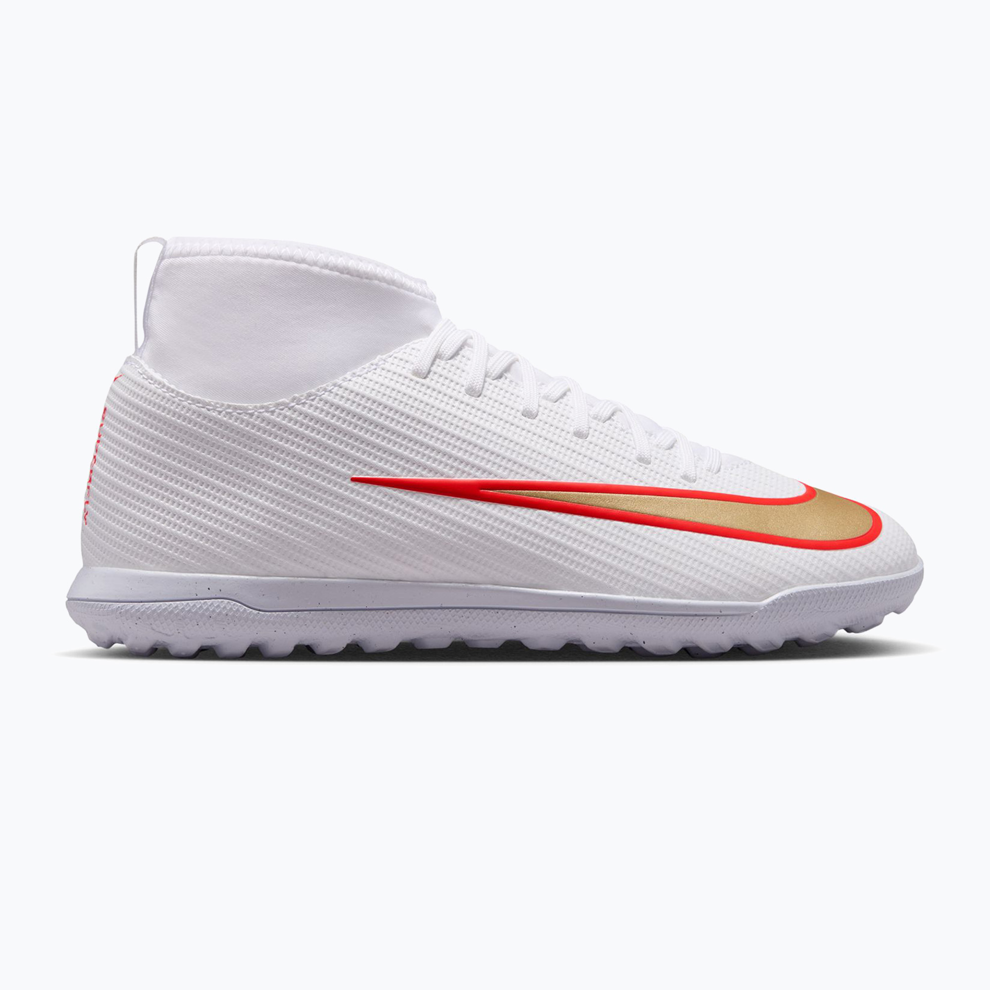 Încălțăminte de fotbal pentru copii Nike Jr. Mercurial Superfly 11 Club white/bright crimson/blur
