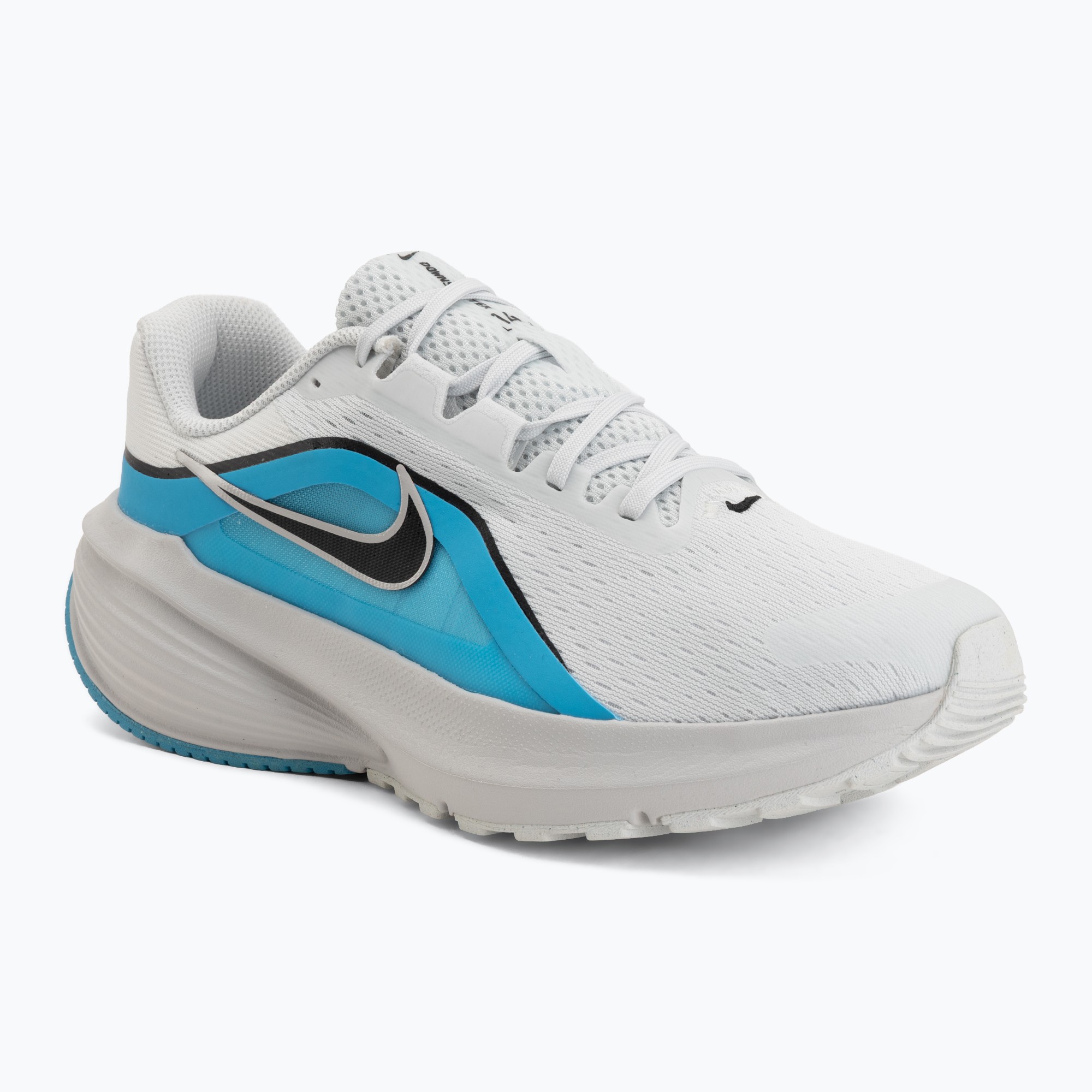 Buty do biegania męskie Nike Downshifter 14 off white/light current blue/black 