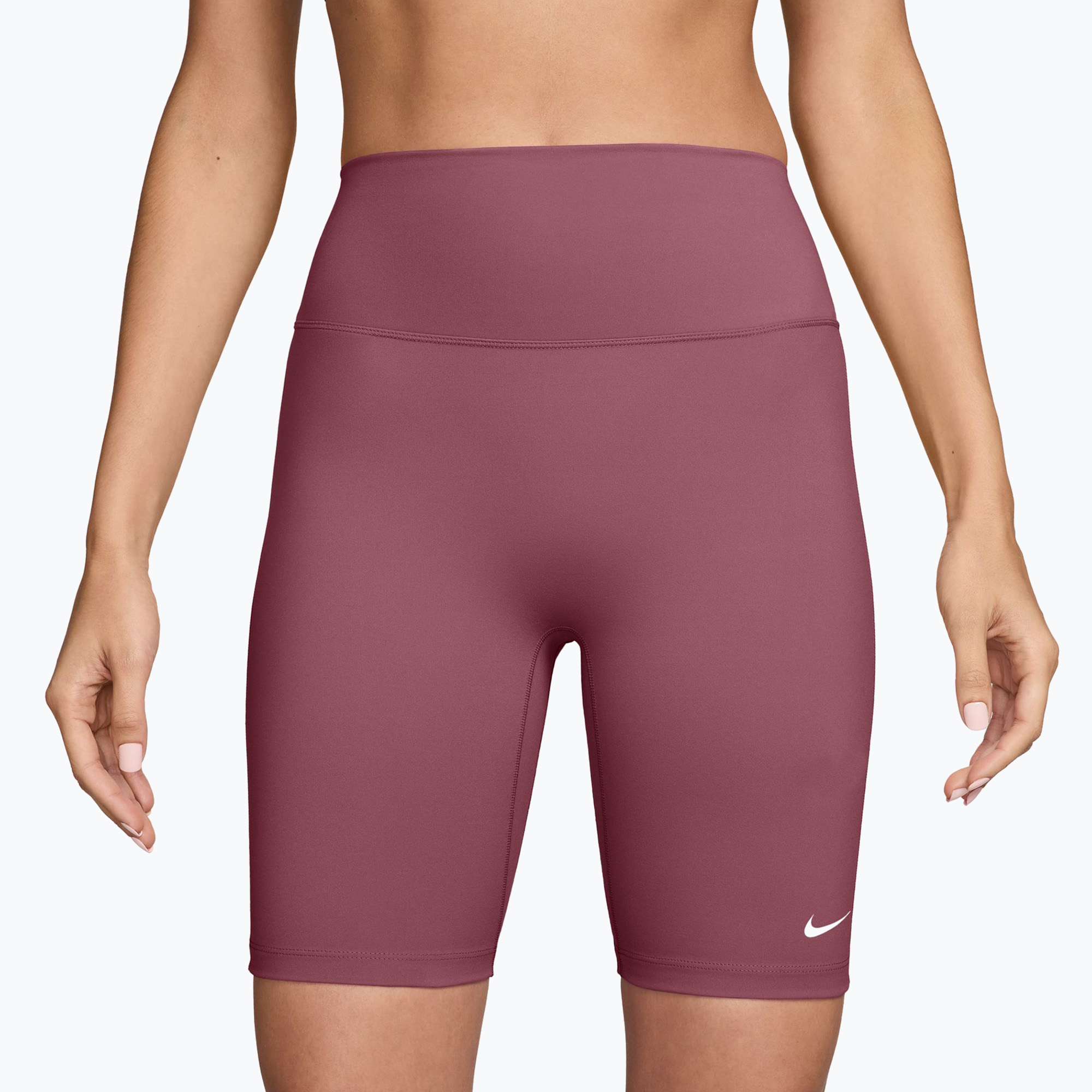 Spodenki treningowe damskie Nike One Pink Smoke/White 