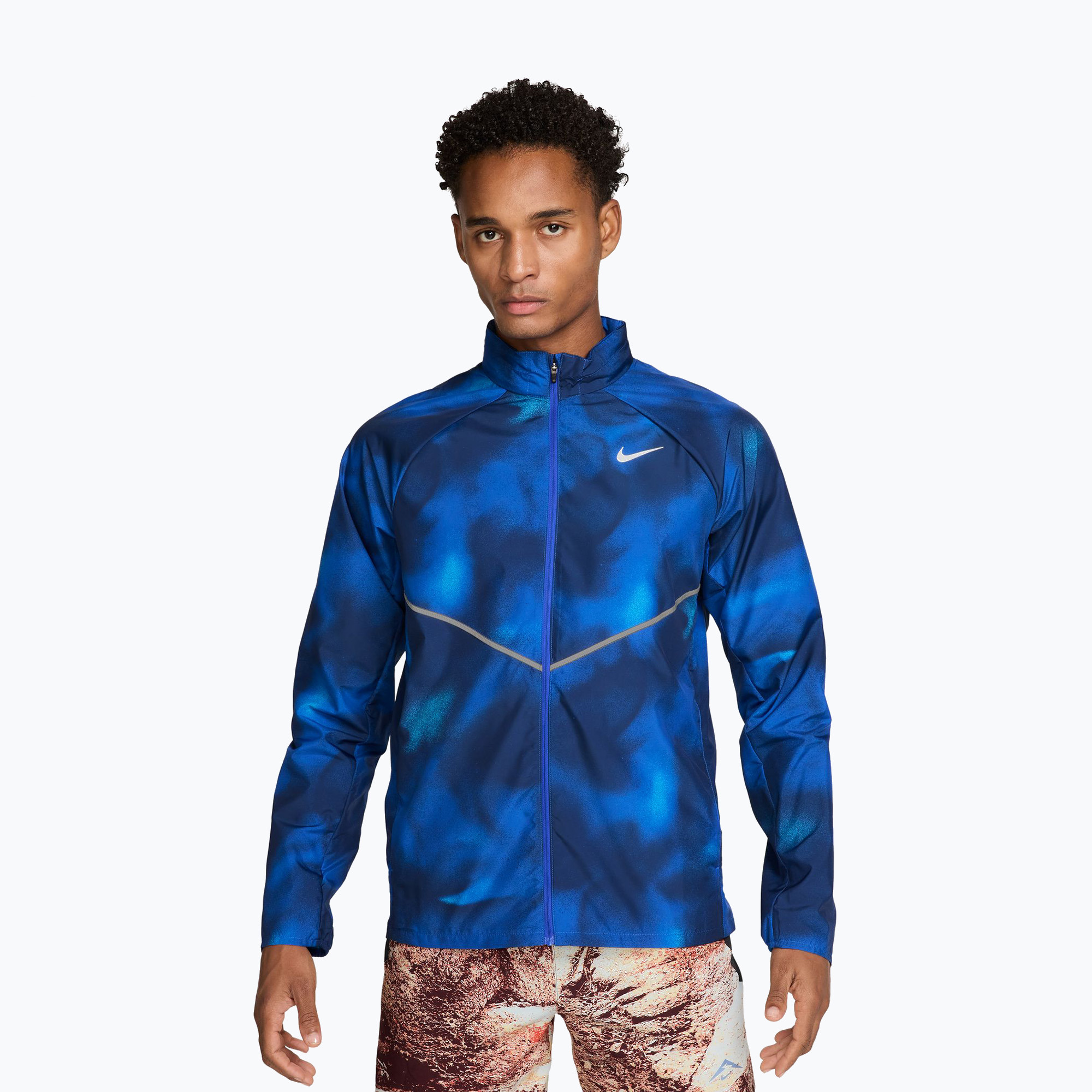 Мъжко яке за бягане Nike Miler midnight navy