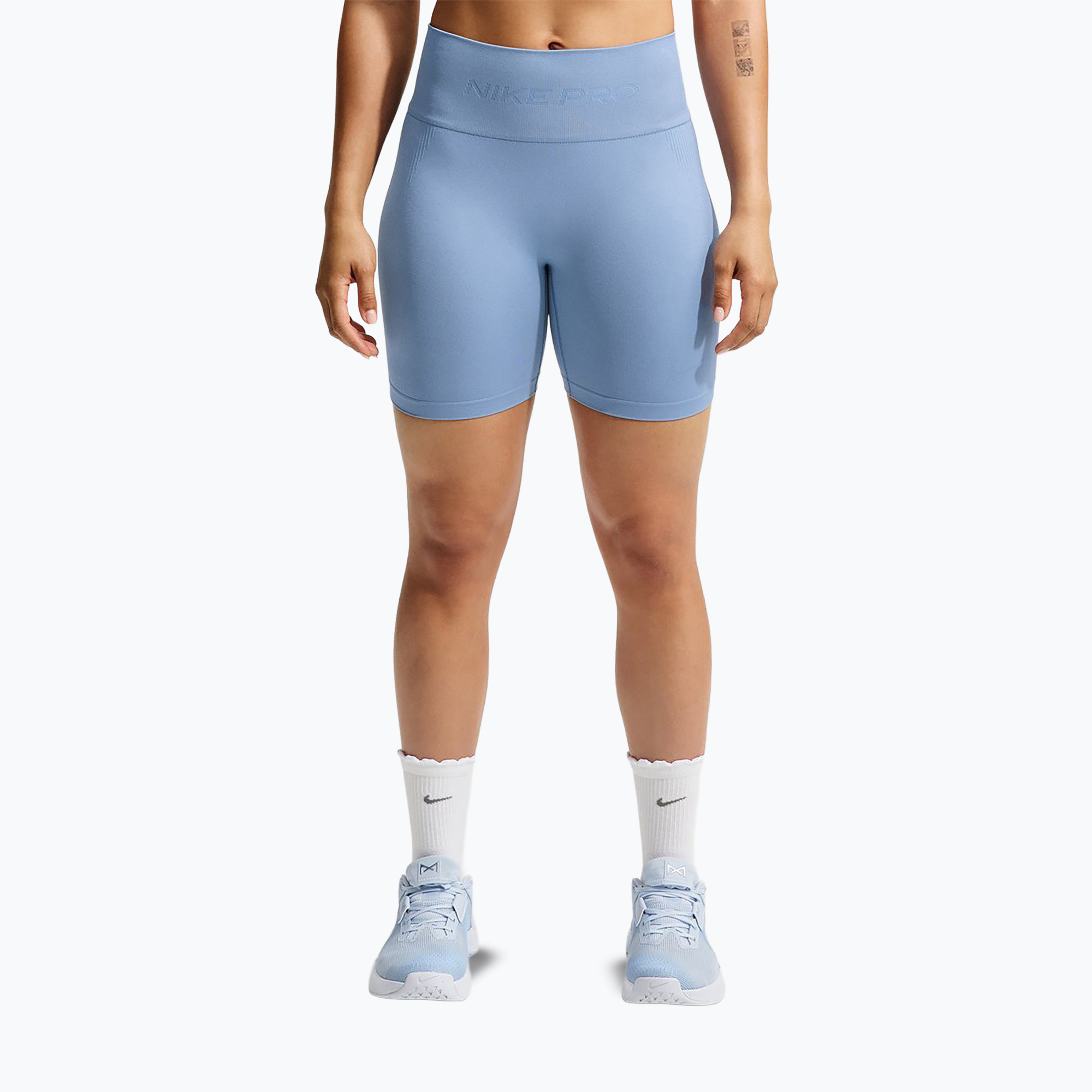 Spodenki treningowe damskie Nike Pro Seamless work blue