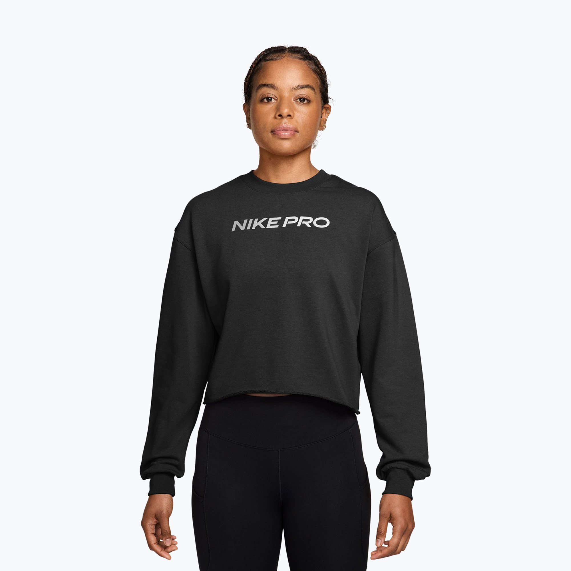 Дамска блуза с дълъг ръкав Nike Pro black/white