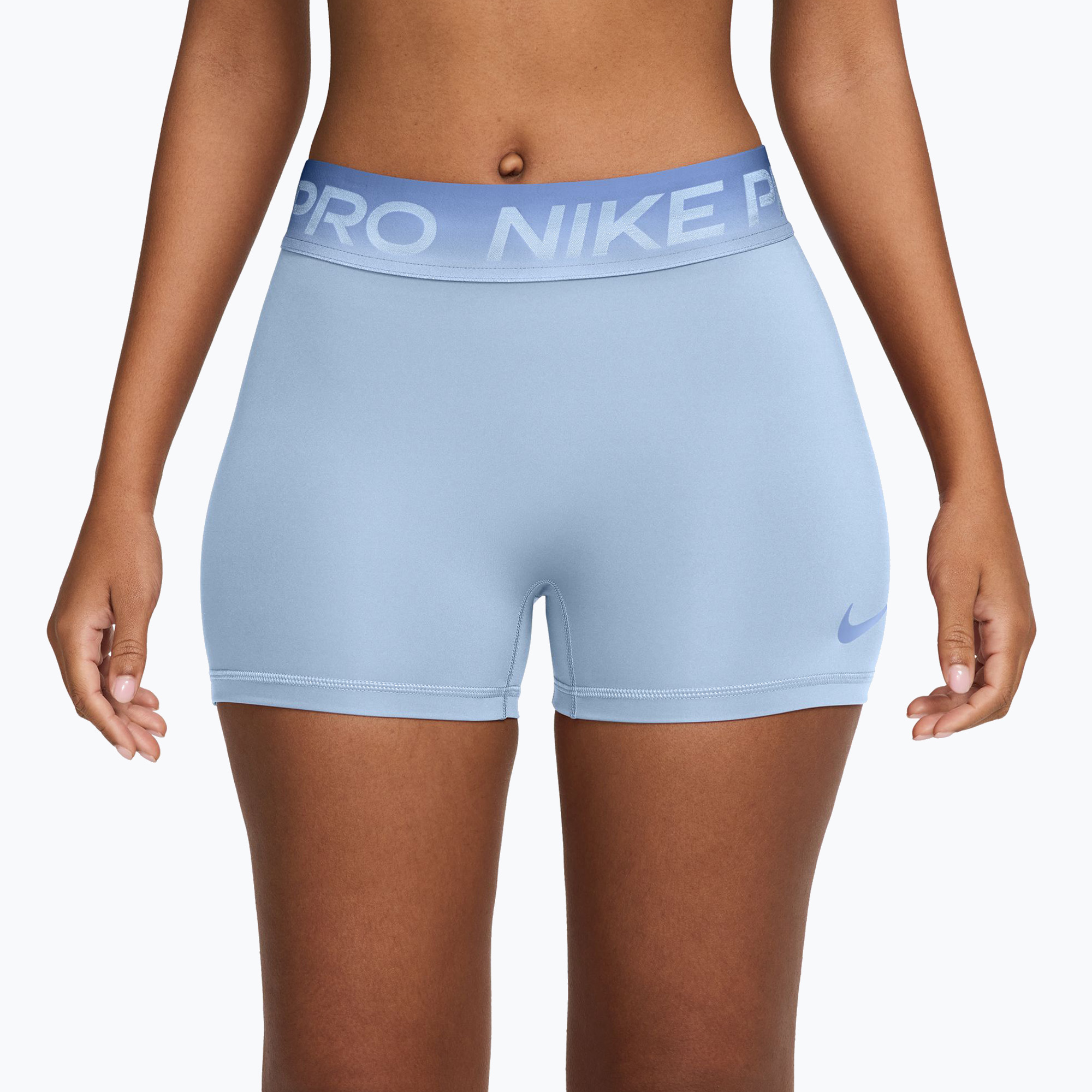 Дамски тренировъчни шорти Nike Pro hydrogen blue/aluminum