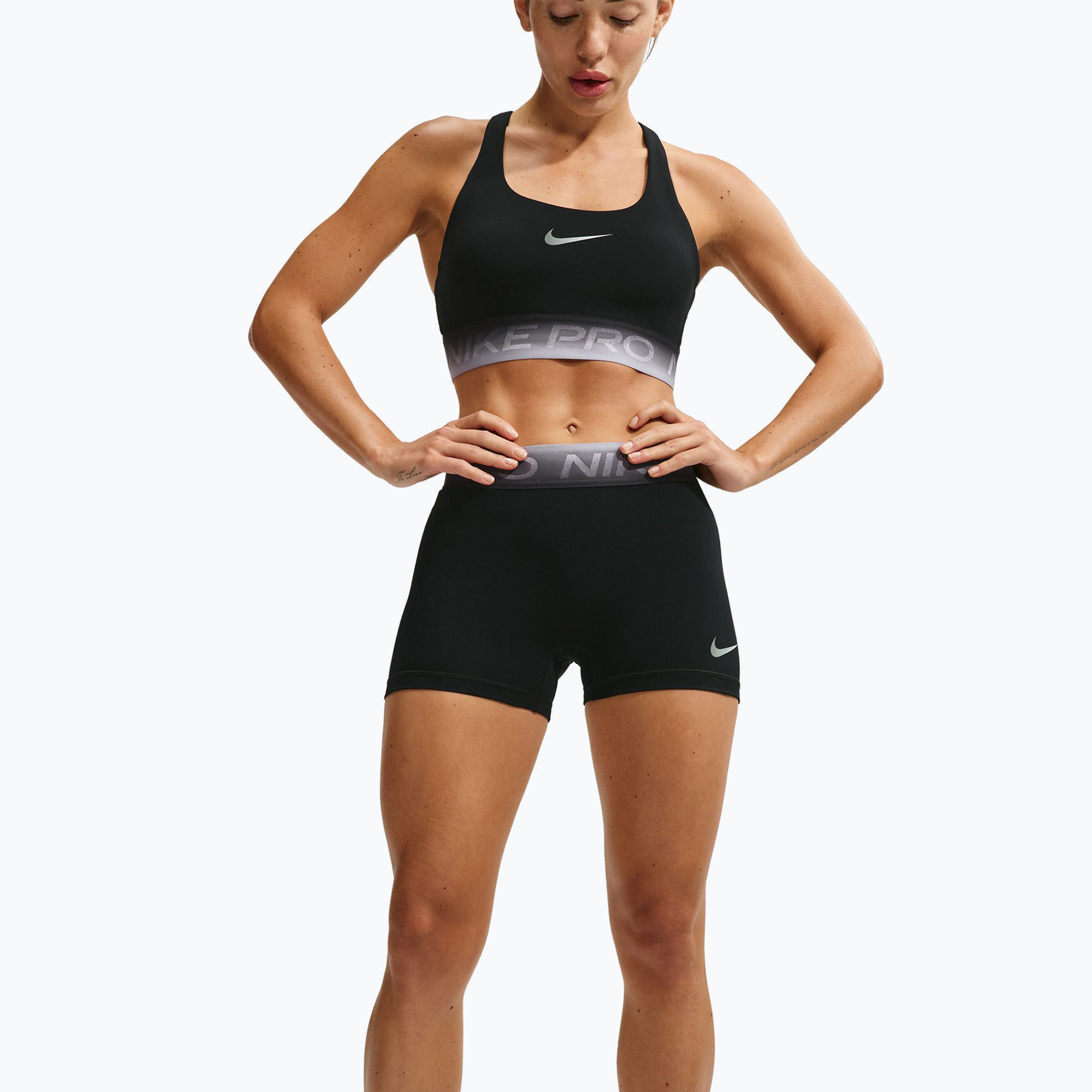 Spodenki treningowe damskie Nike Pro black/ghost 