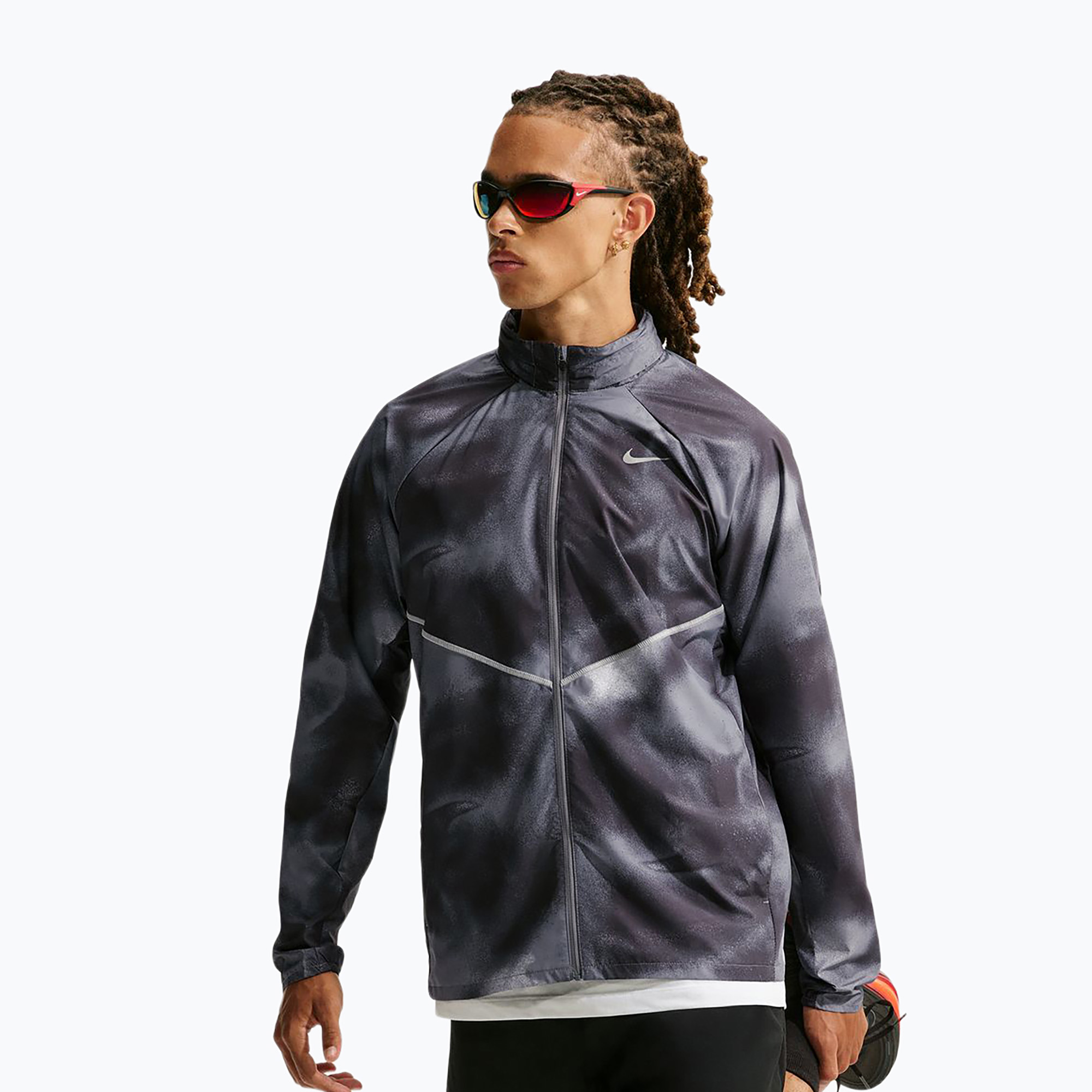 Kurtka do biegania męska Nike Miler black/smoke grey